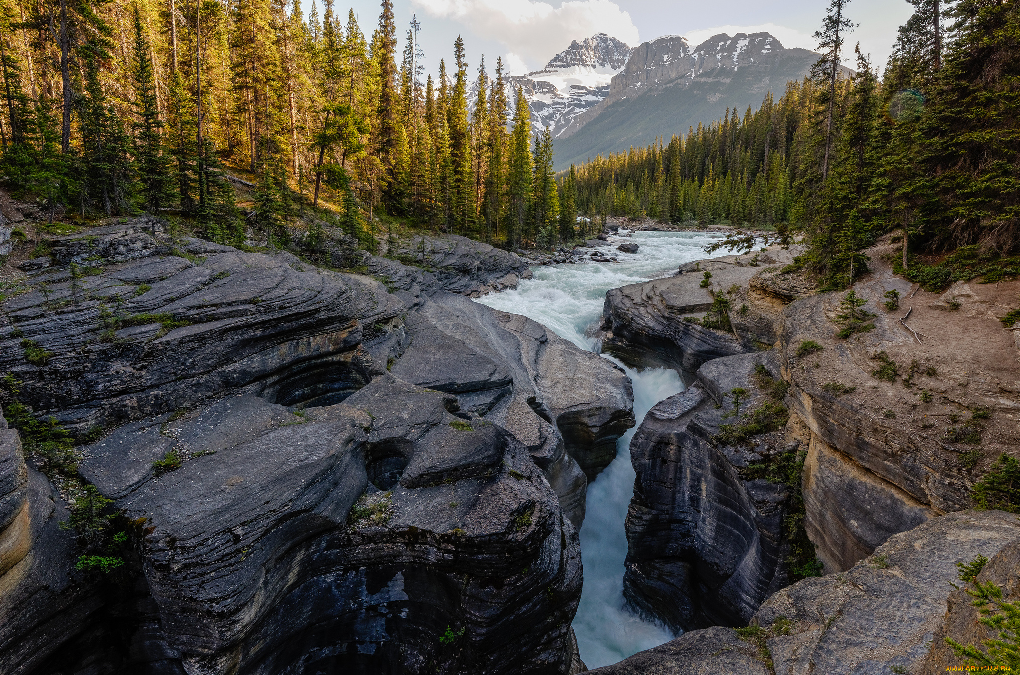 природа, реки, озера, скалы, река, лес, горы