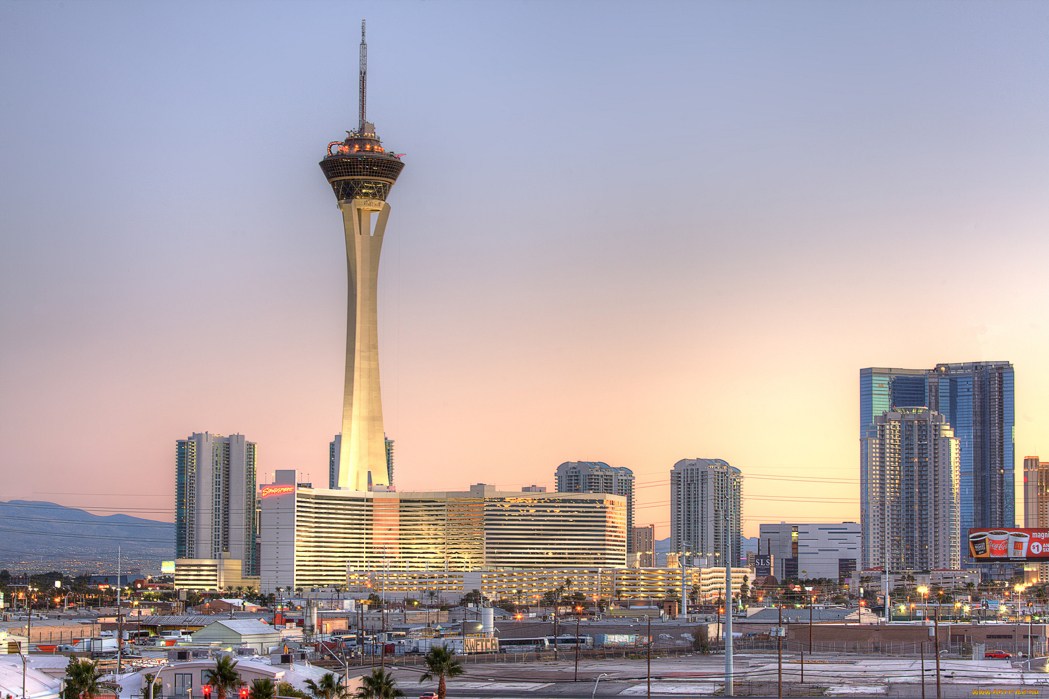 города, лас-вегас, , сша, телебашня