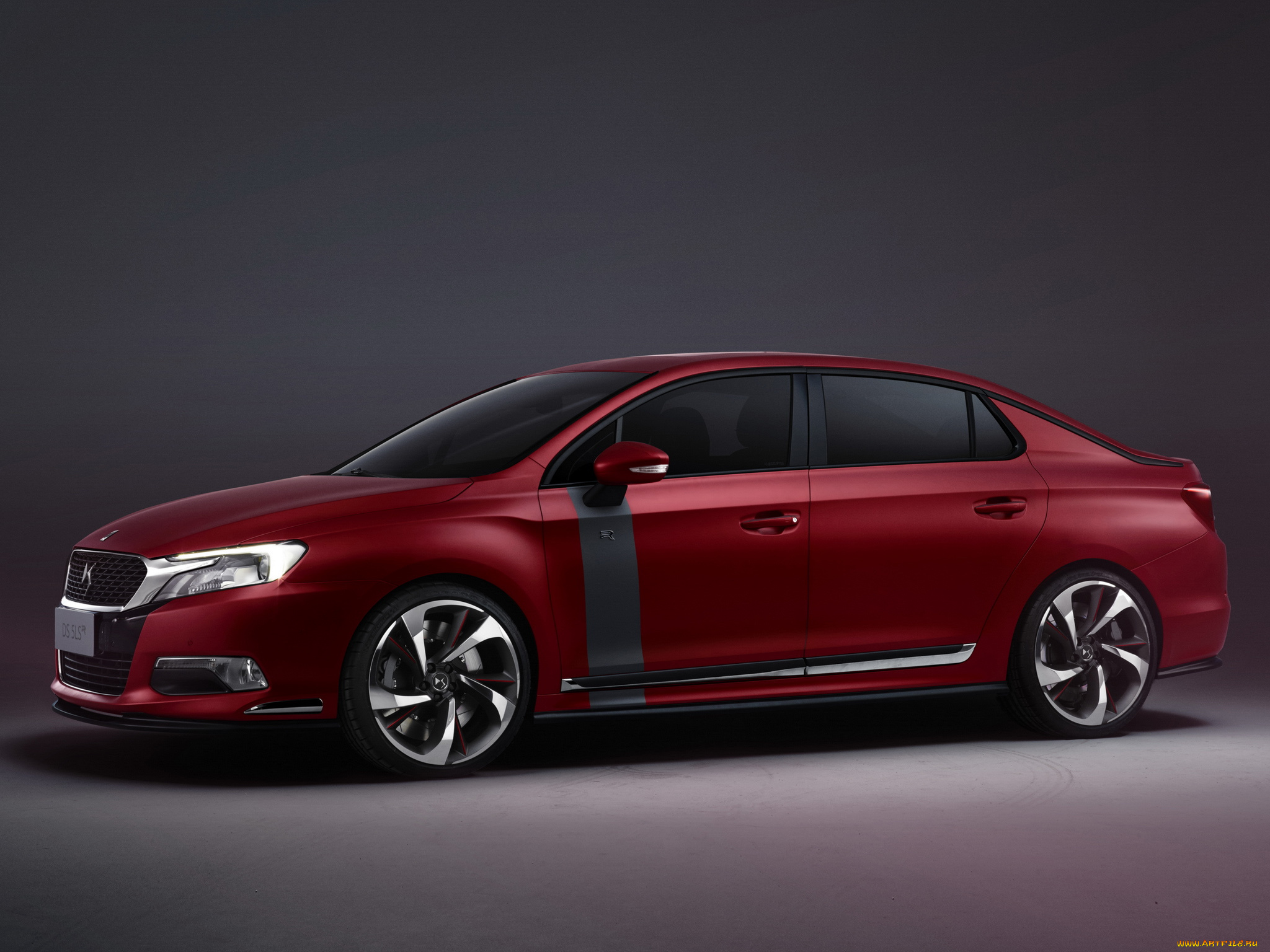 автомобили, citroen, concept, 5ls, r, ds, красный, 2014