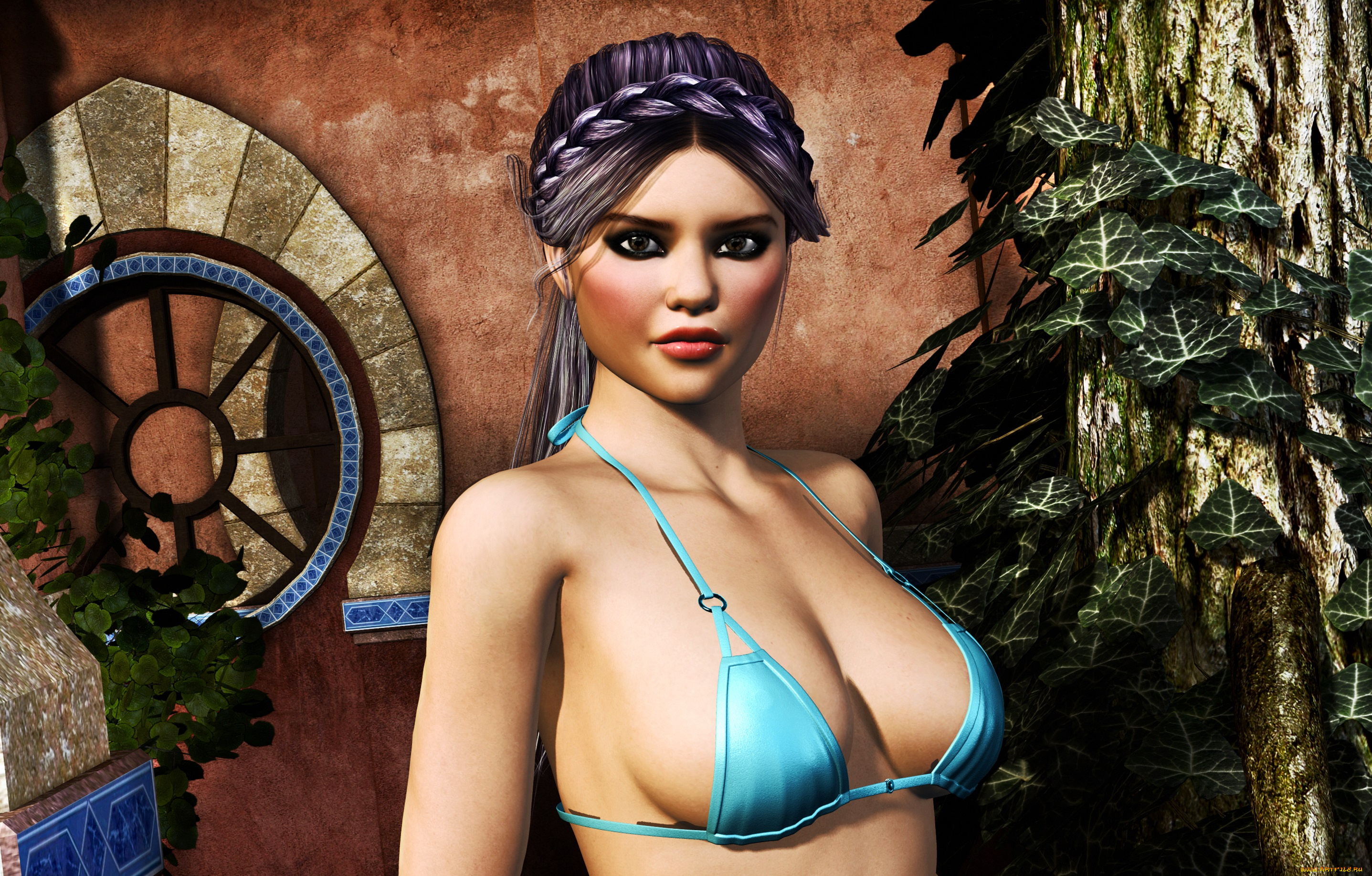 3д, графика, people, , люди, взгляд, девушка