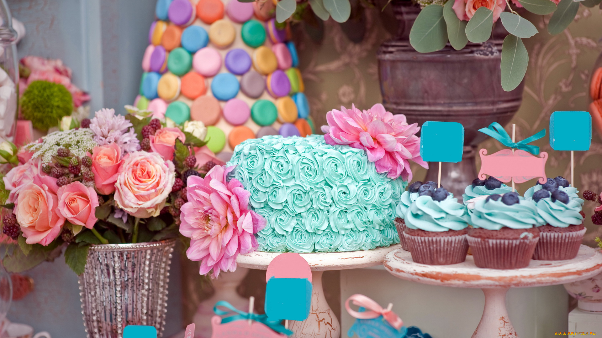 еда, торты, праздник