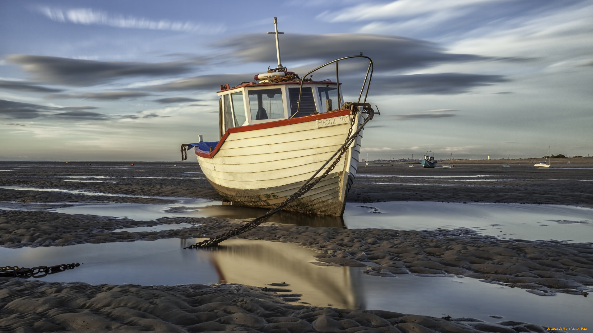 корабли, баркасы, , , буксиры, отлив, судно, океан