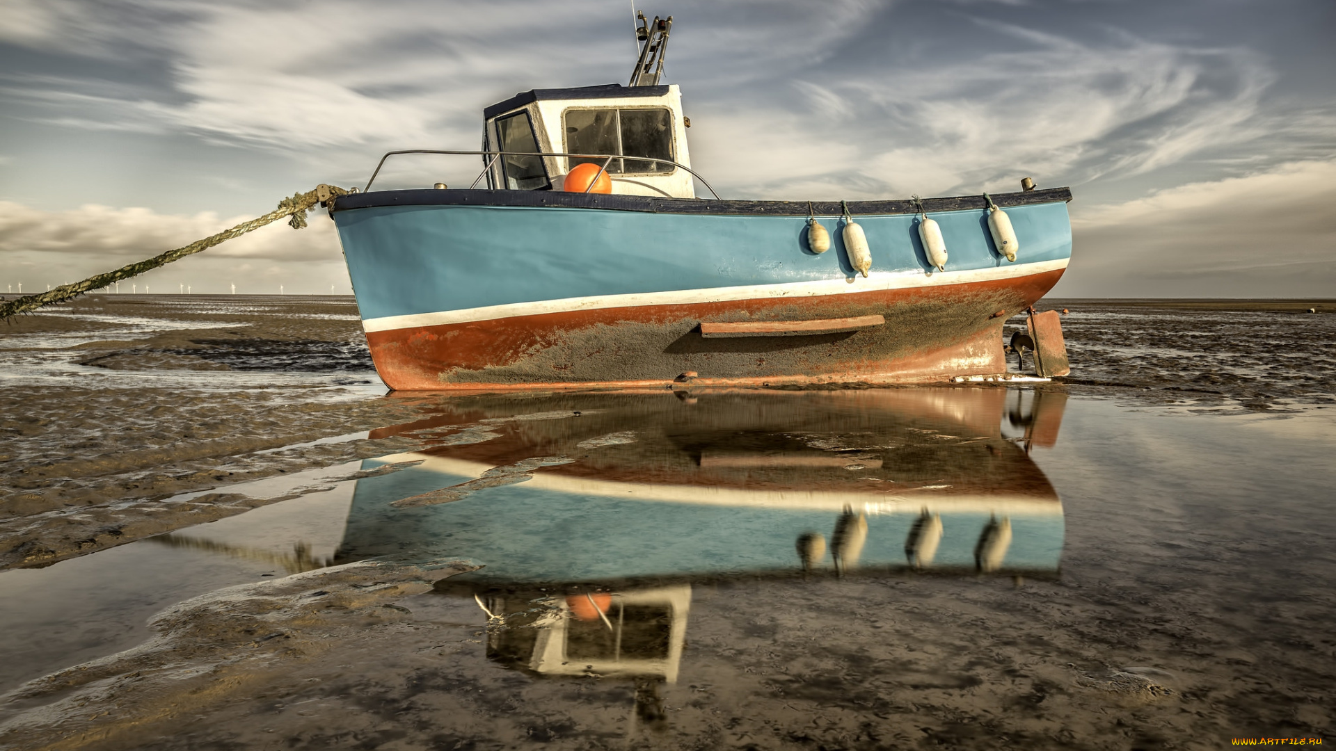 корабли, баркасы, , , буксиры, судно, океан, отлив