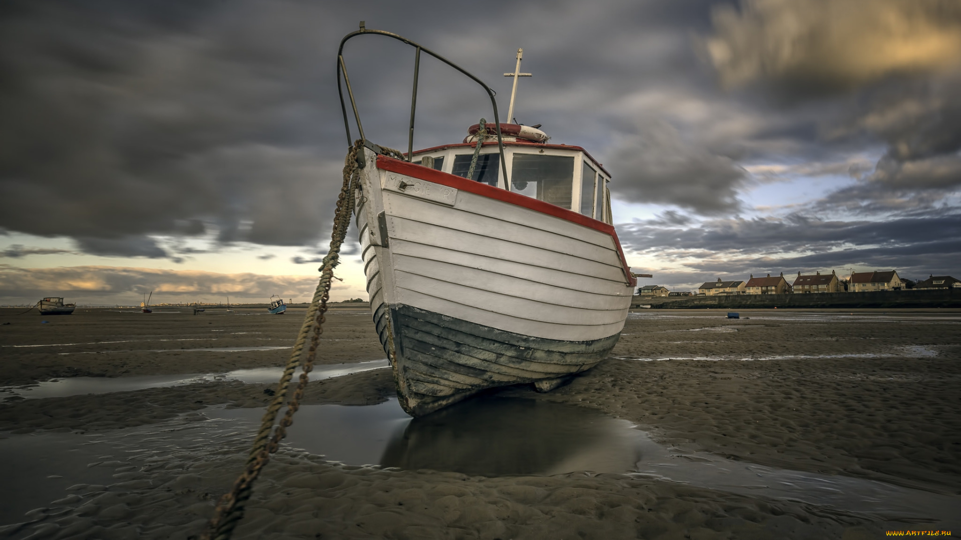 корабли, баркасы, , , буксиры, судно, океан, отлив