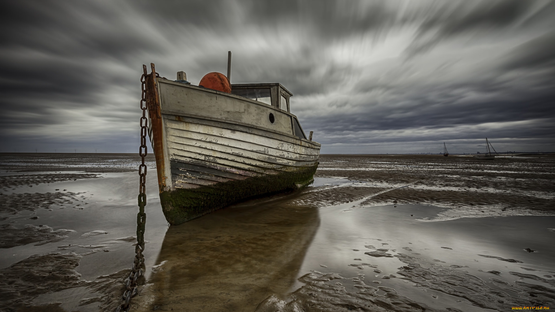 корабли, баркасы, , , буксиры, судно, отлив, океан