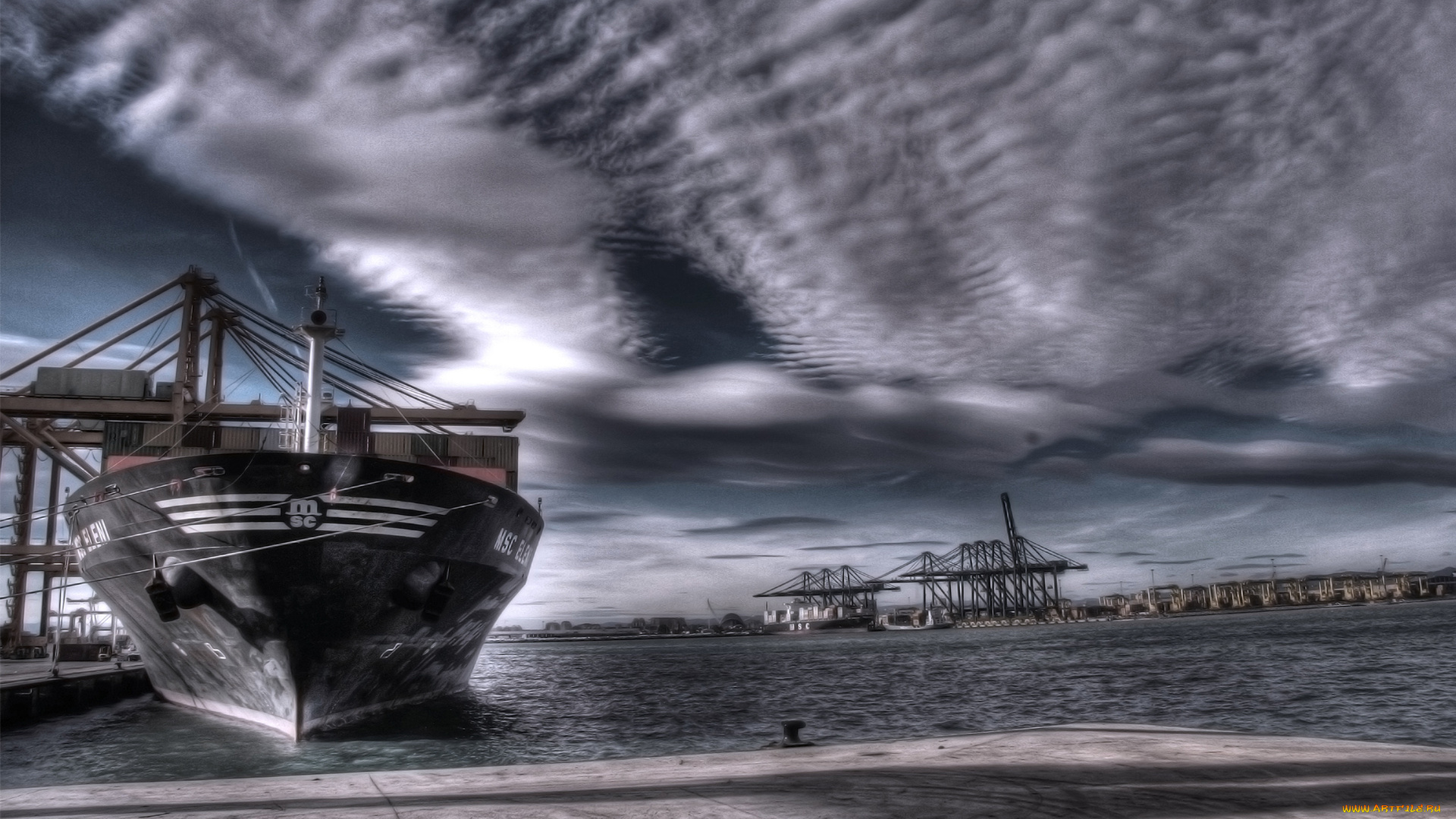 корабли, баржи, msc