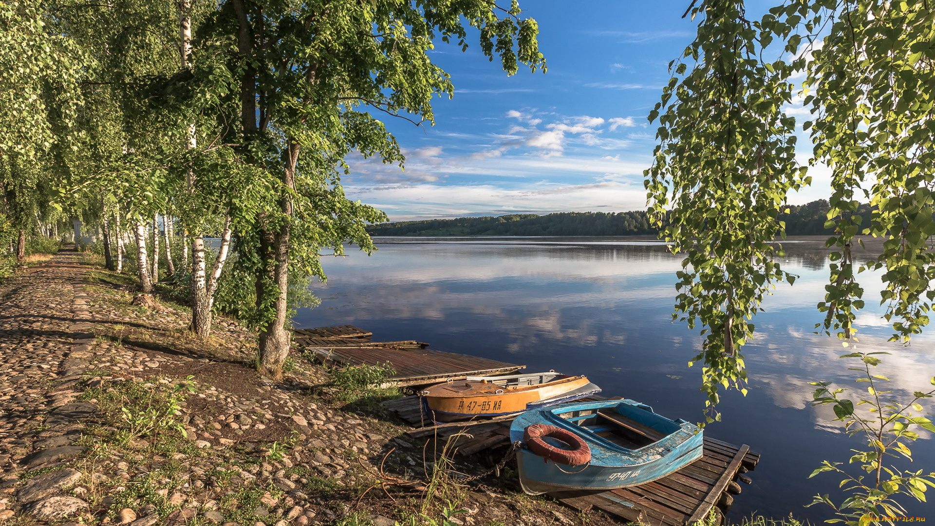 корабли, лодки, , шлюпки, лето, река