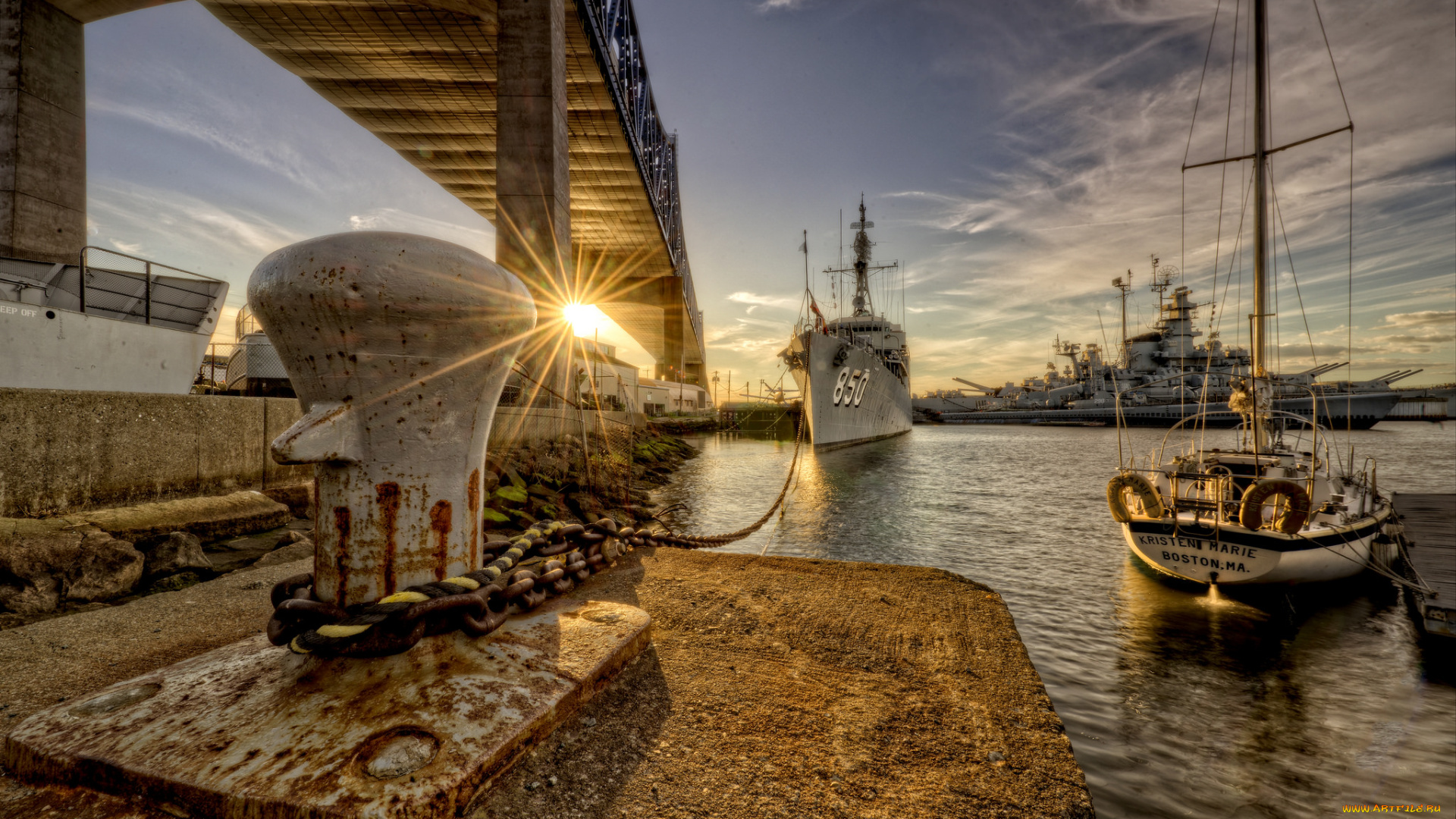 корабли, порты, , , причалы, солнце, яхта, прича