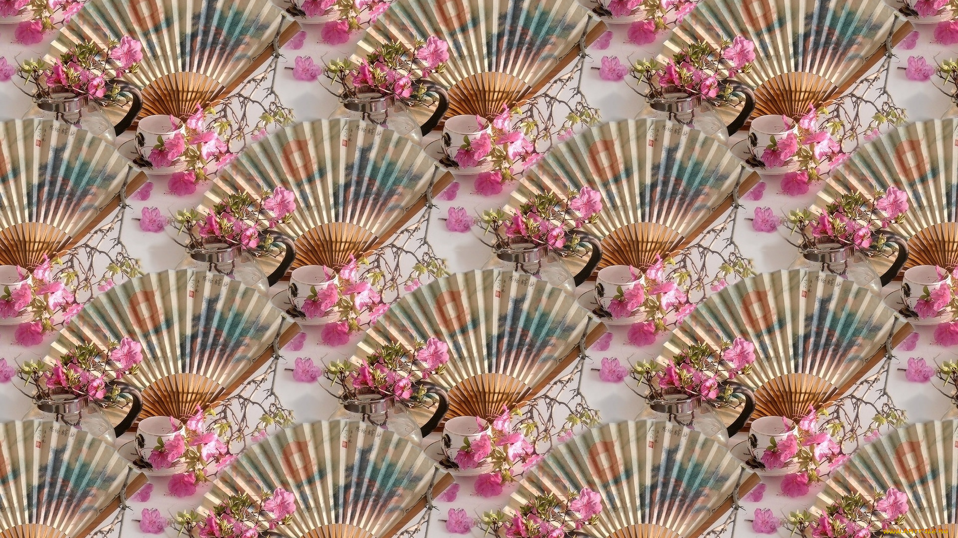 разное, текстуры, листья, цветы, блюдце, чашка, кружка, веер