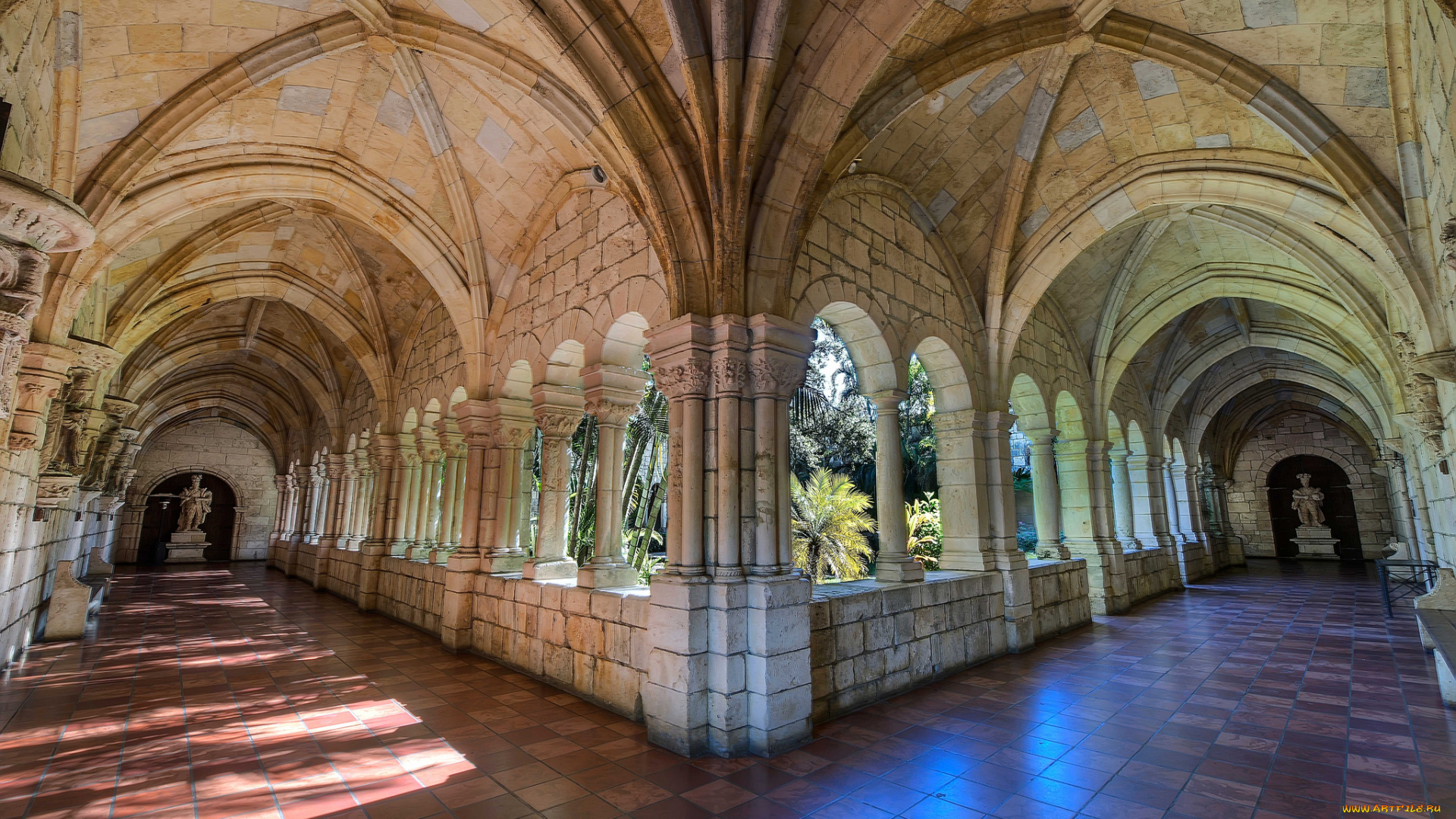 spanish, monastery, cloisters, in, miami, интерьер, холлы, , лестницы, , корридоры, портал