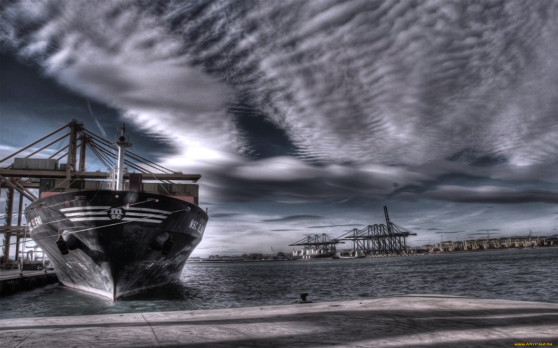 корабли, баржи, msc