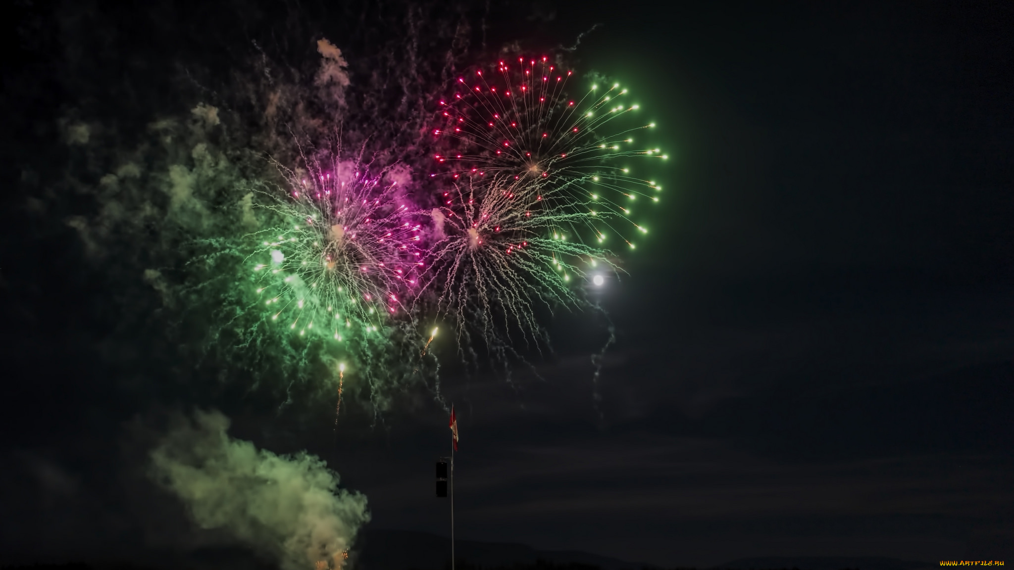 разное, салюты, , фейерверки, фейерверк, ночь