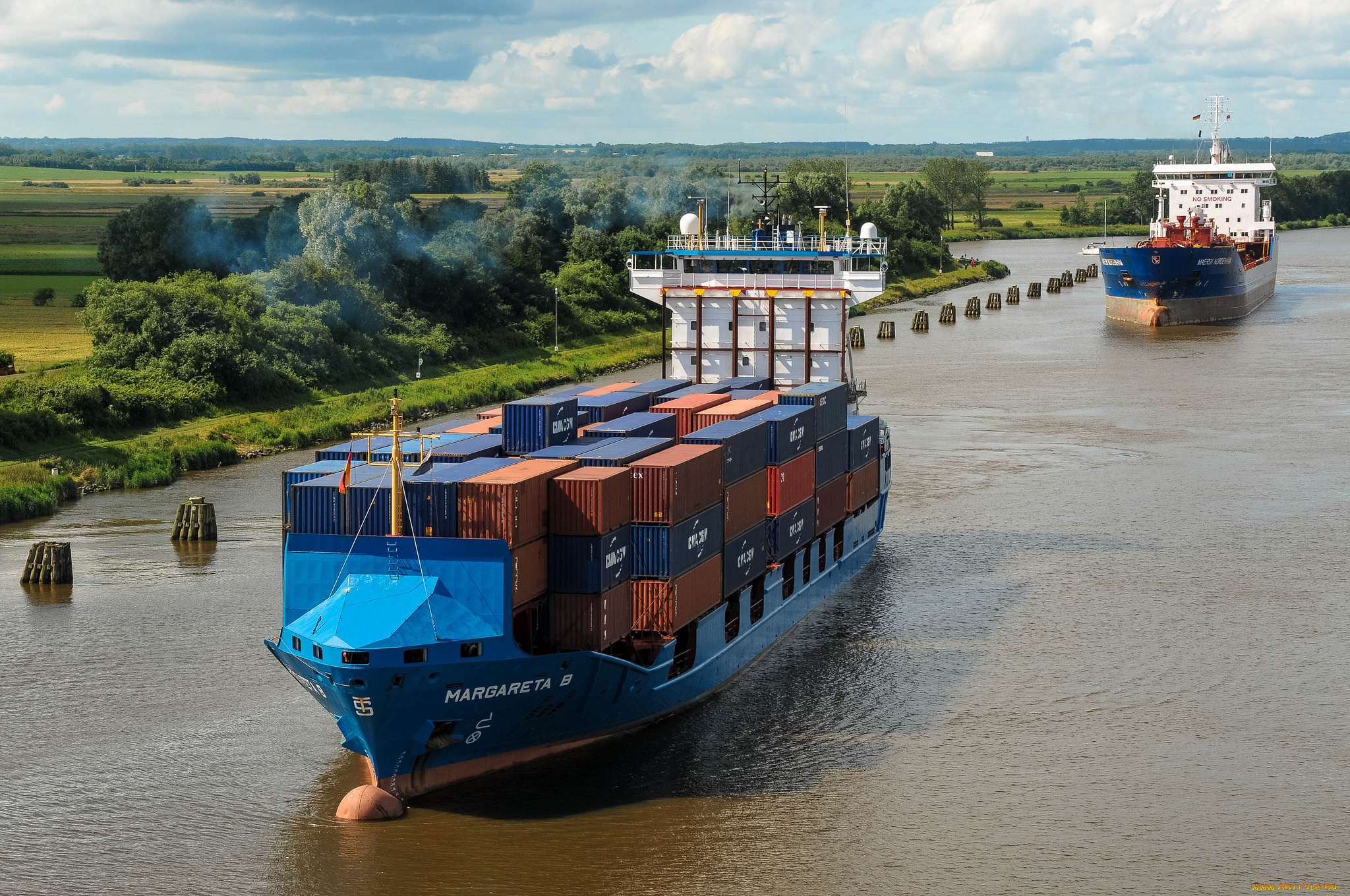 margareta, b, корабли, грузовые, суда, контейнеровоз