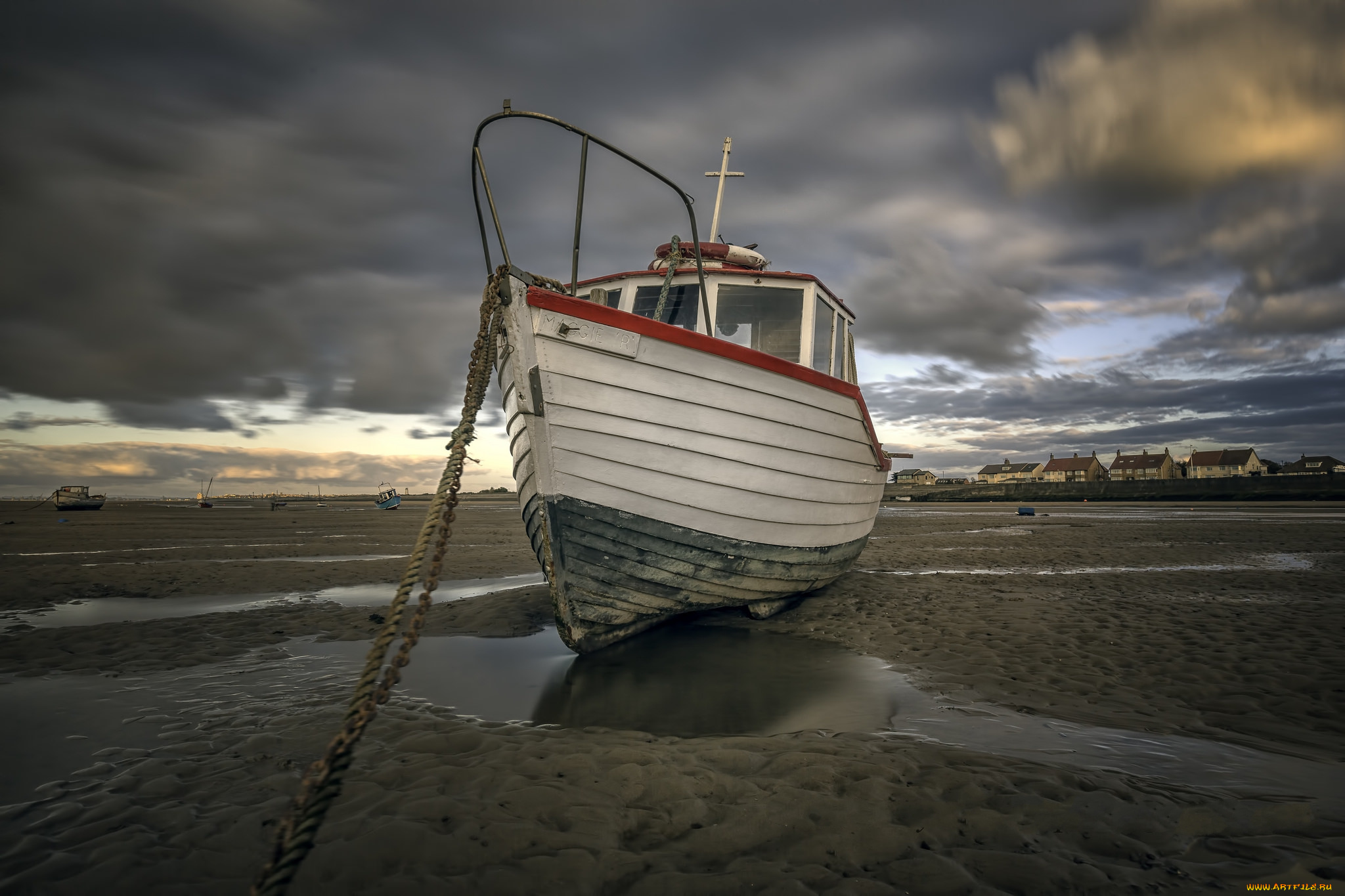 корабли, баркасы, , , буксиры, судно, океан, отлив