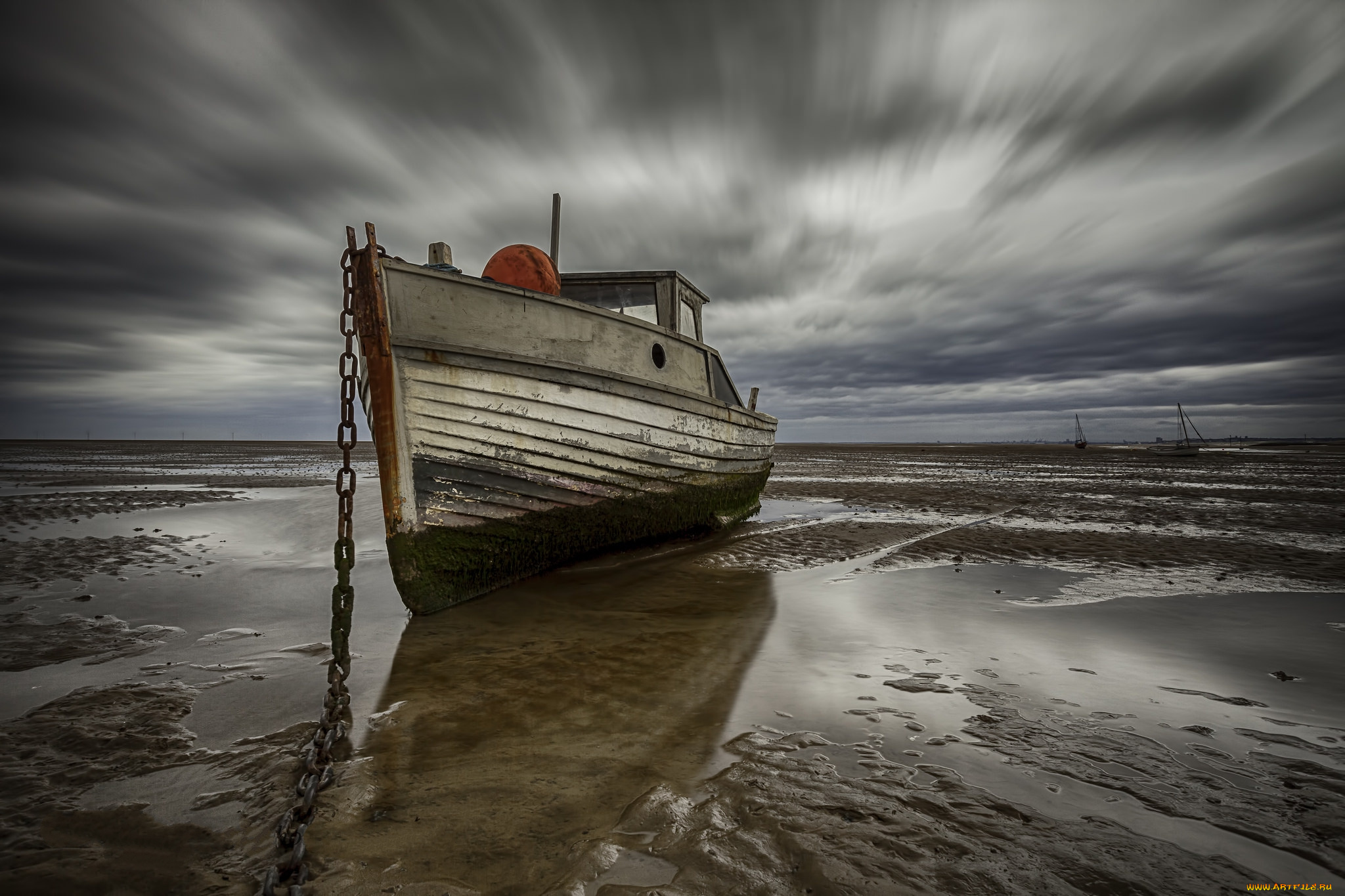 корабли, баркасы, , , буксиры, судно, отлив, океан