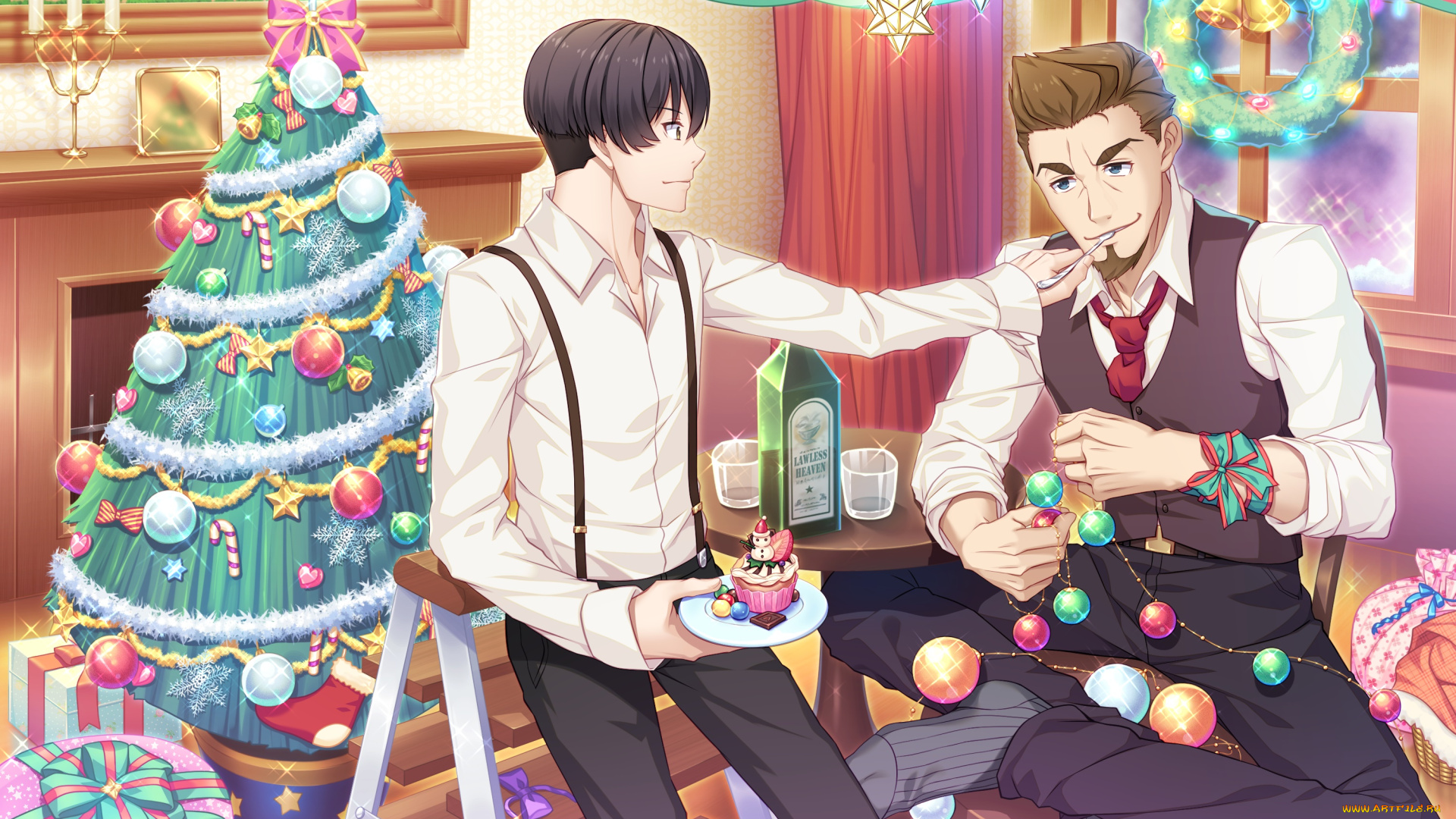 аниме, 91, days, парни, взгляд, фон