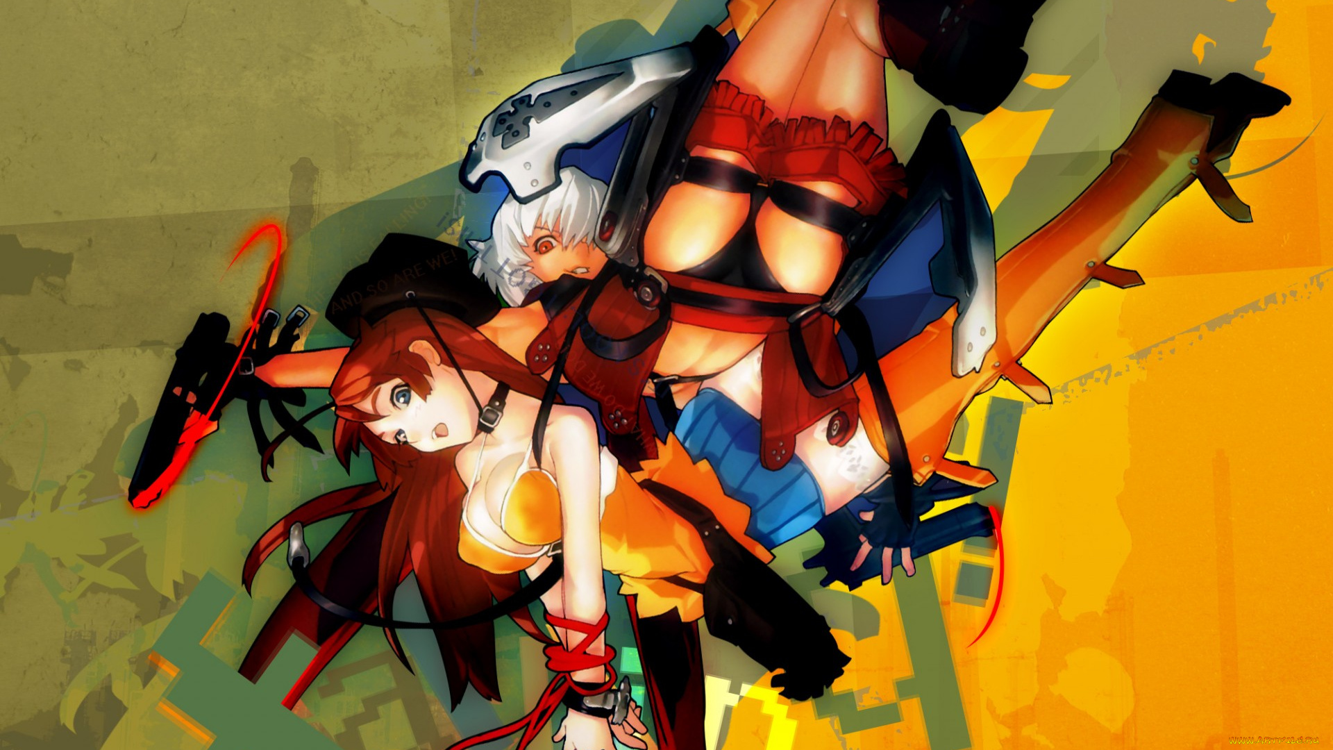 аниме, bakuretsu, tenshi, девушка