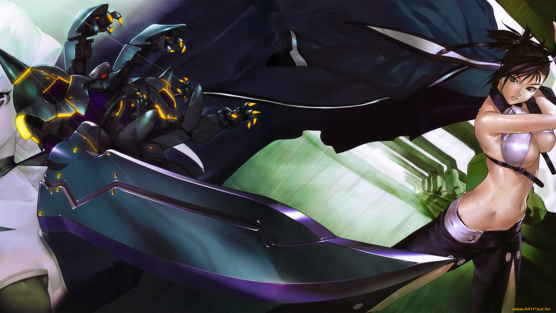 аниме, bakuretsu, tenshi, девушка