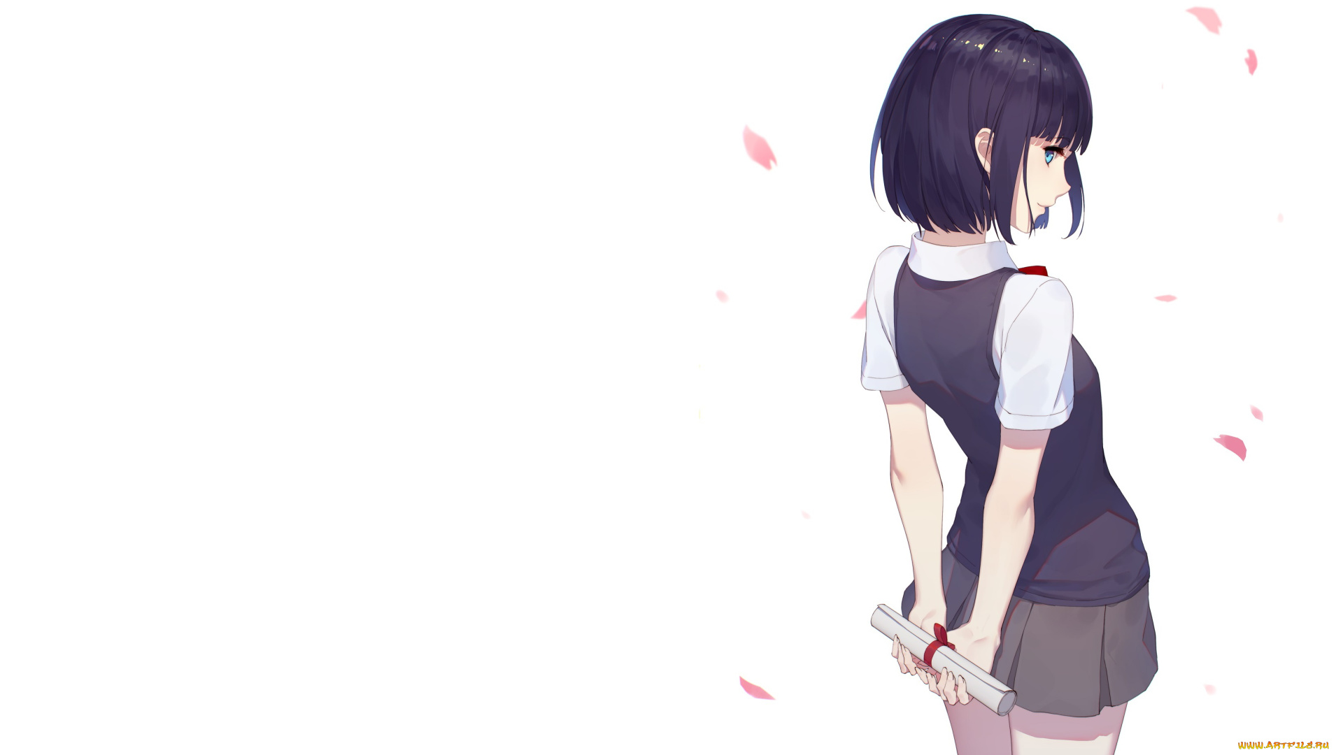 аниме, kuzu, no, honkai, фон, девушка, взгляд