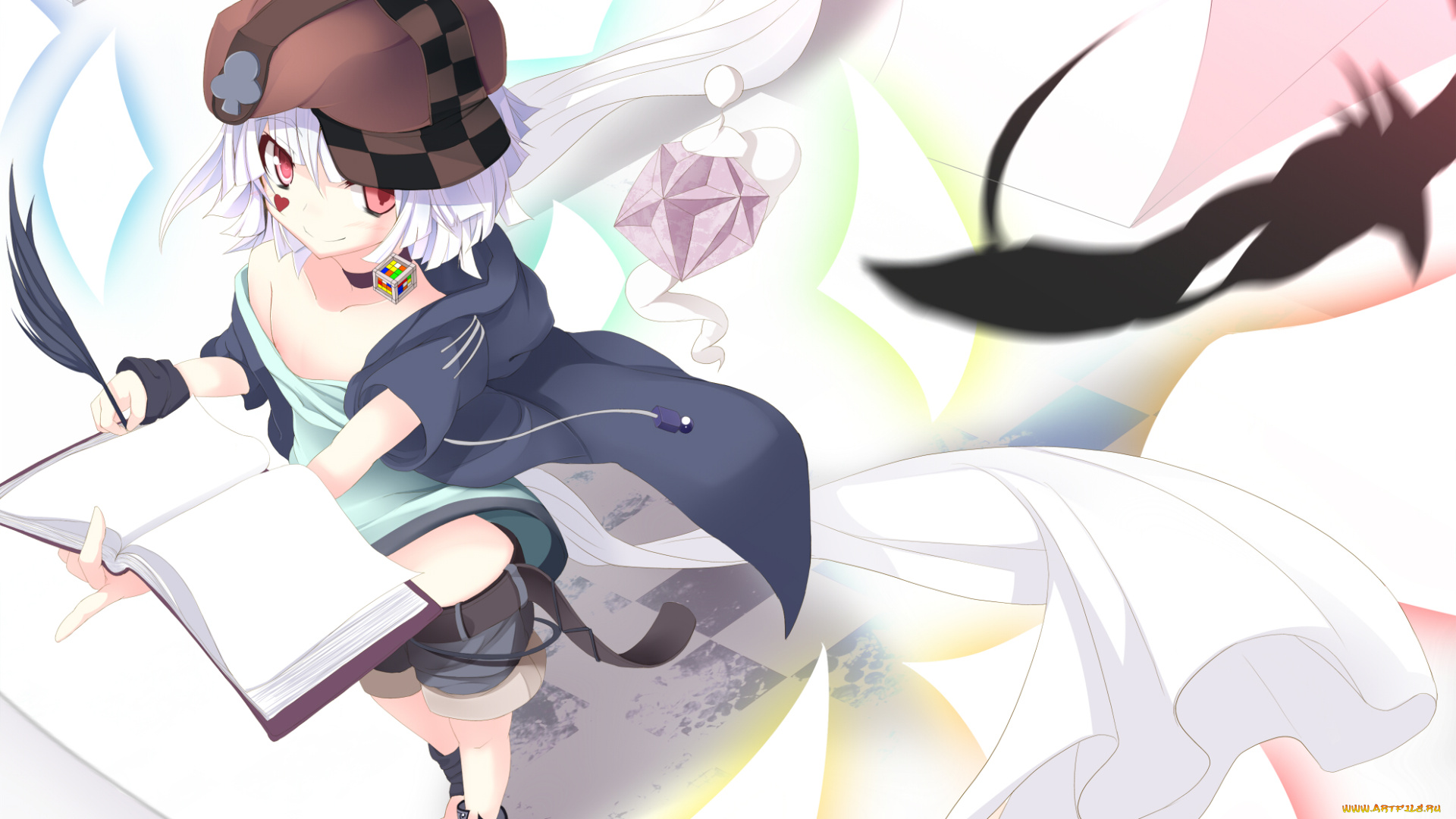 аниме, no, game, no, life, фон, девушка, взгляд