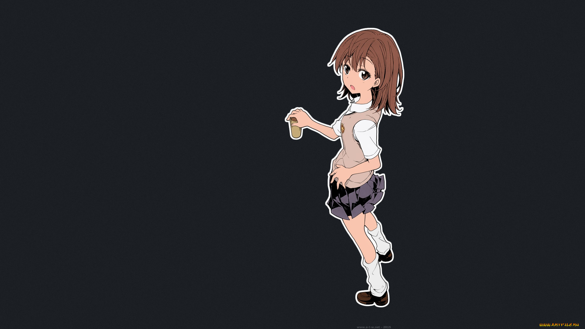 аниме, toaru, majutsu, no, index, фон, девушка, взгляд