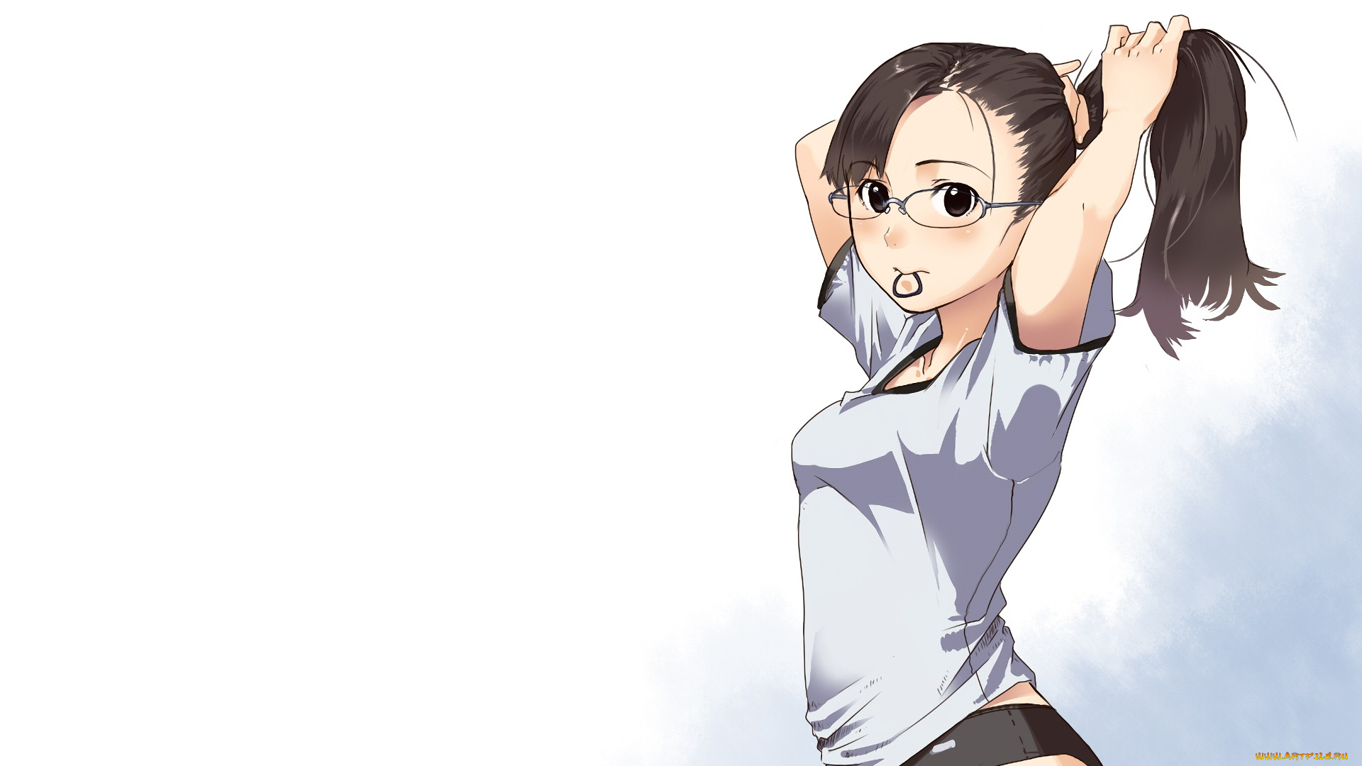 аниме, unknown, , другое, девушка, взгляд, фон