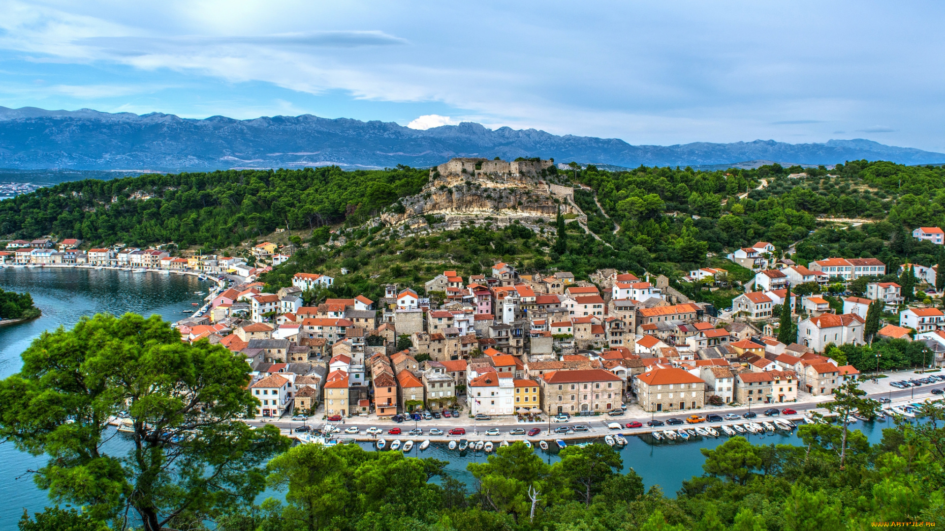 города, -, панорамы, городок