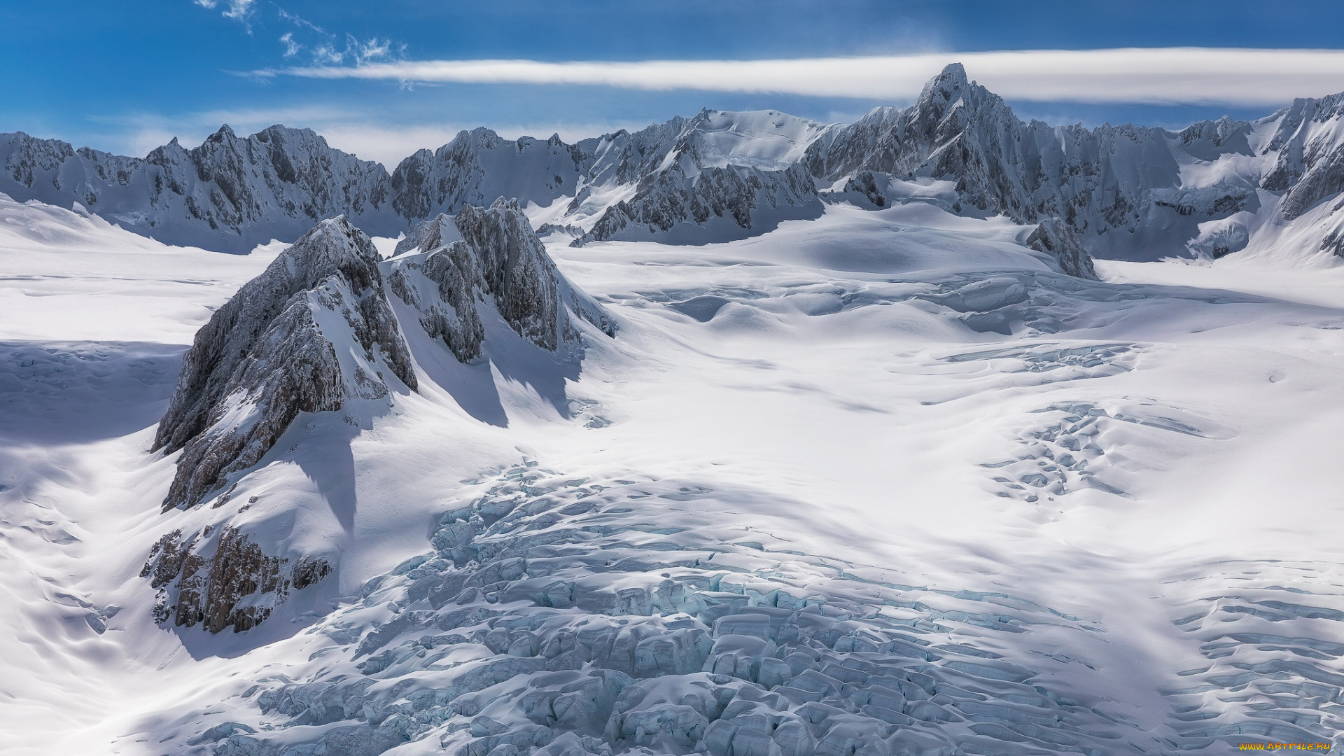 природа, горы, южные, альпы, новая, зеландия, new, zealand, ледник, фокса, southern, alps, национальный, парк, вестленд, таи, поутини