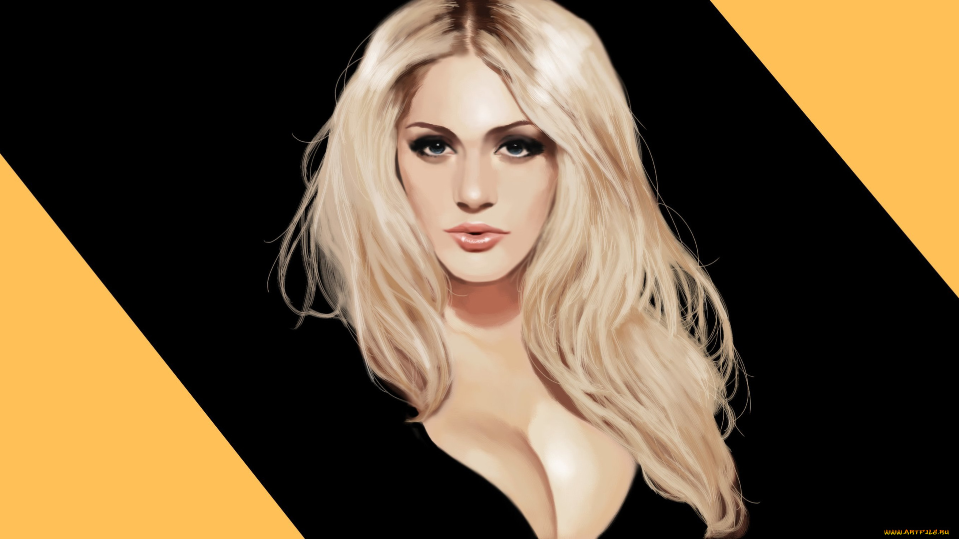 рисованное, люди, блондинка, art, николь, нил, speedpaint, girl, девушка, model, nicole, neal