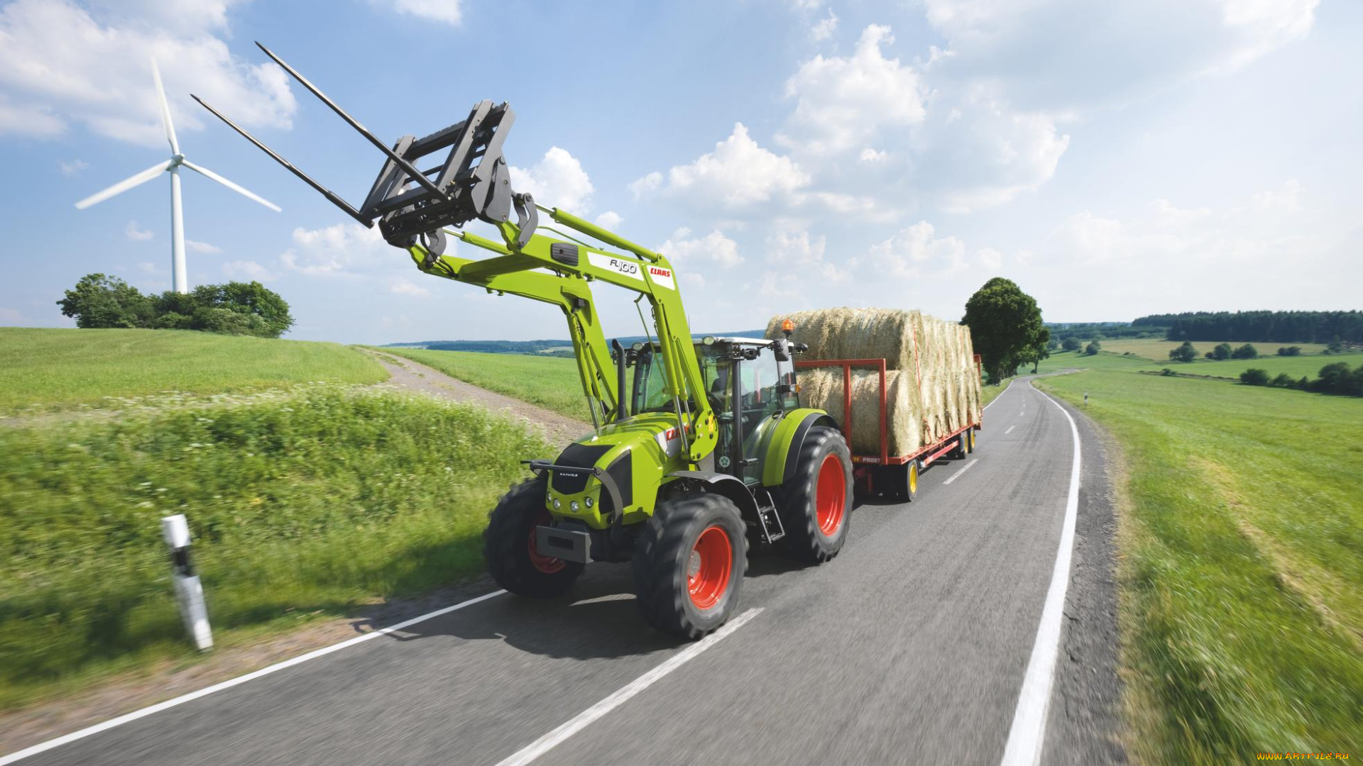 техника, фронтальные, погрузчики, claas