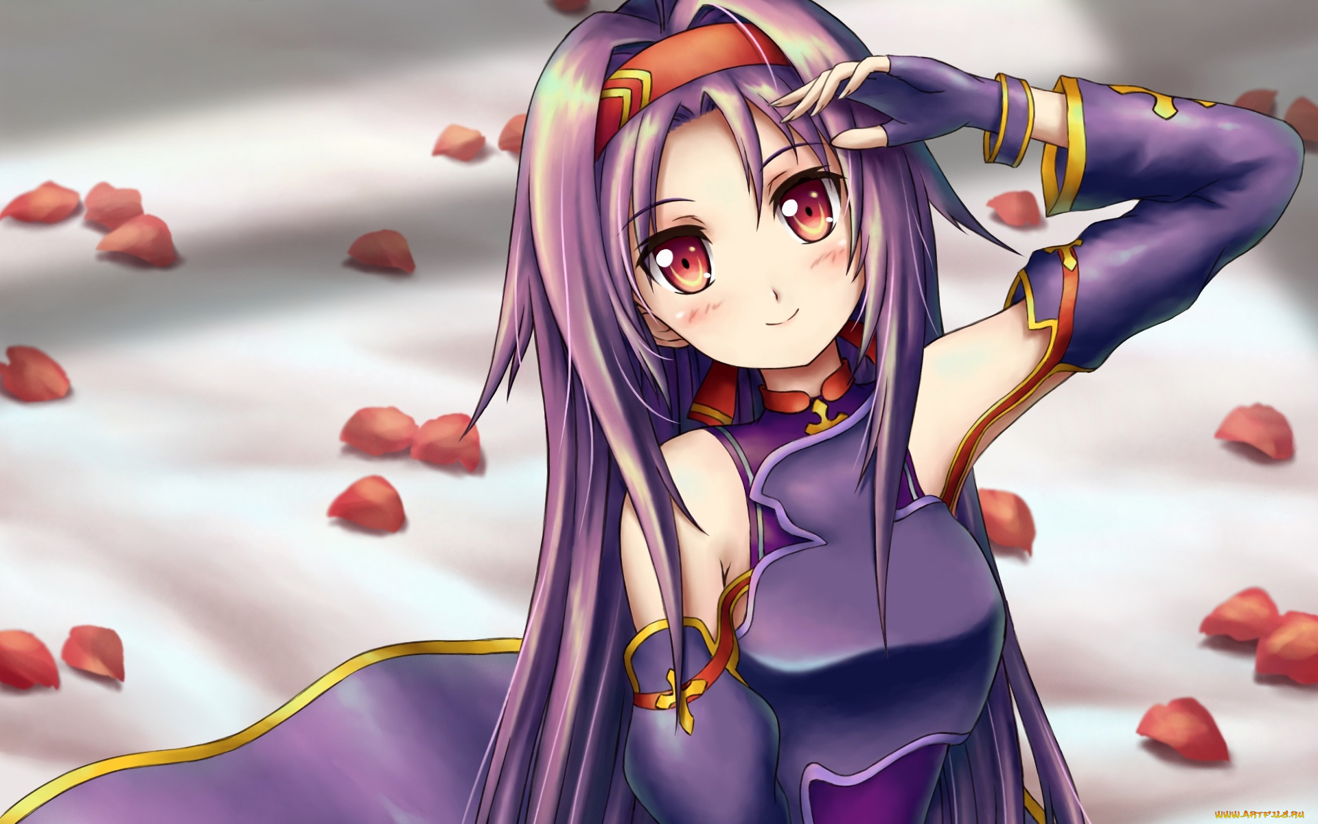 аниме, sword, art, online, фон, взгляд, девушка