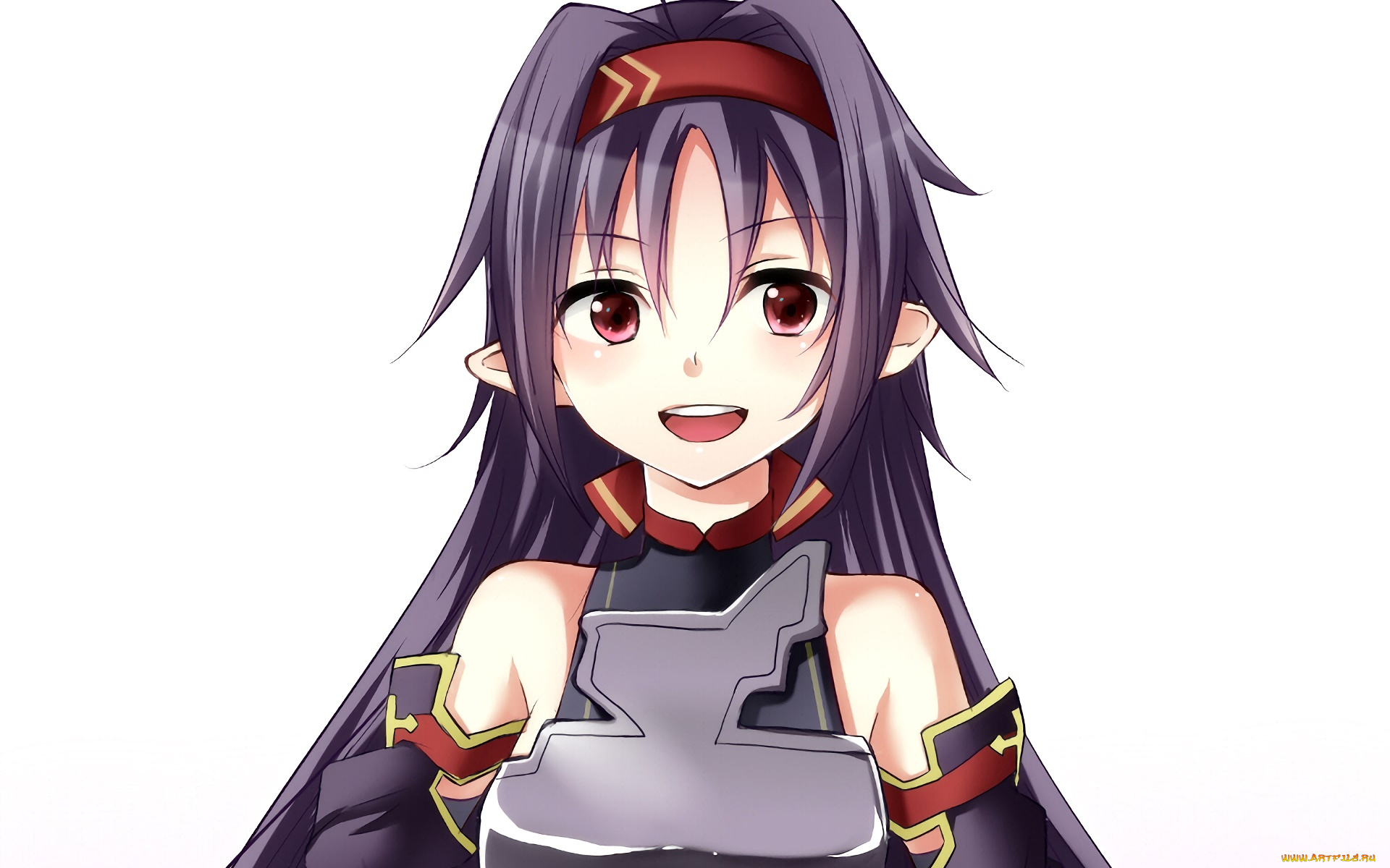 аниме, sword, art, online, взгляд, фон, девушка