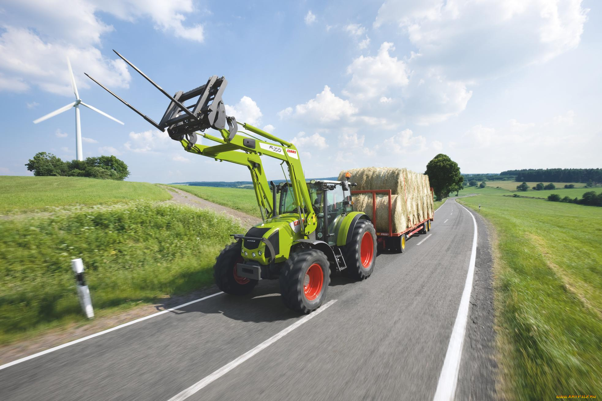 техника, фронтальные, погрузчики, claas