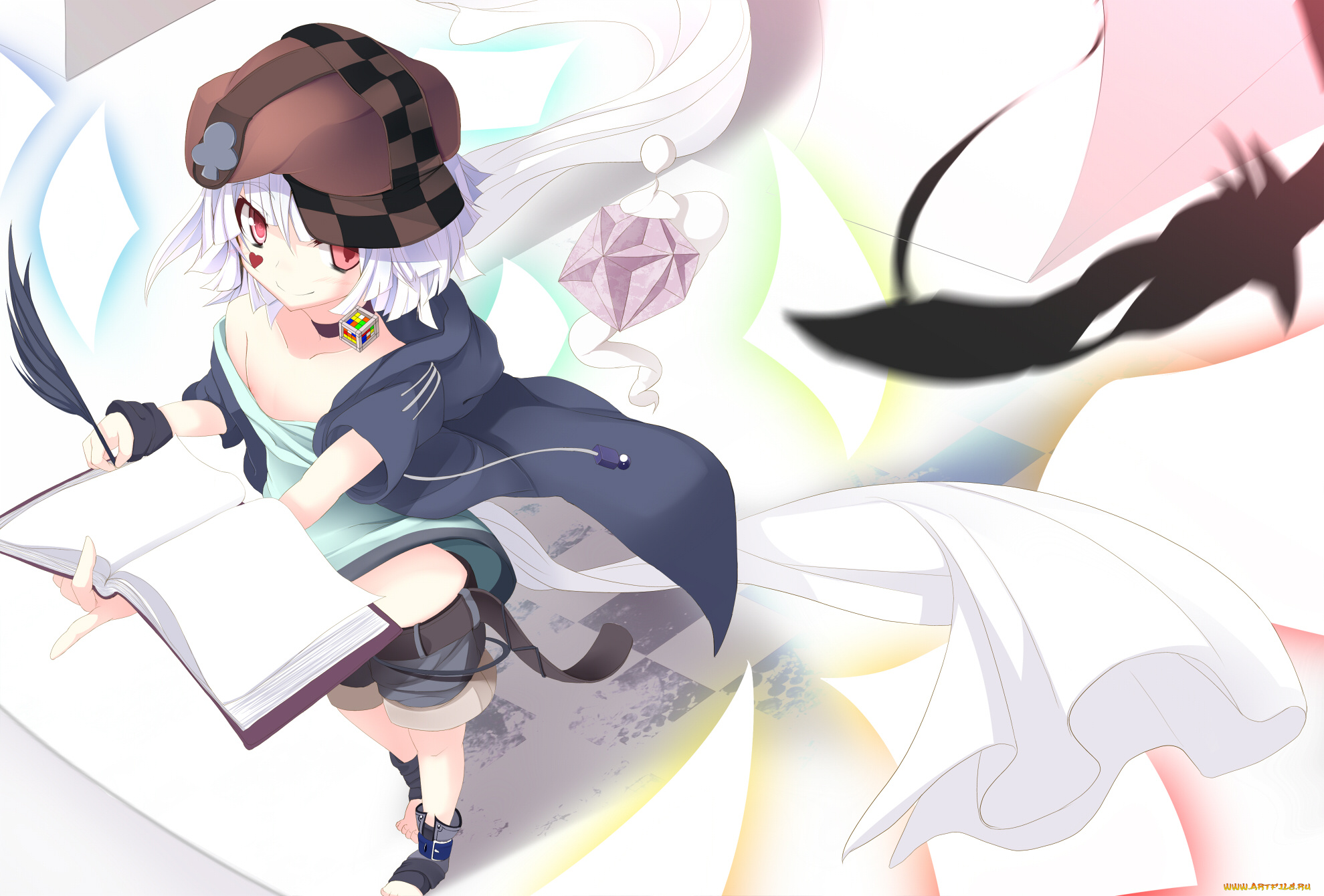 аниме, no, game, no, life, фон, девушка, взгляд