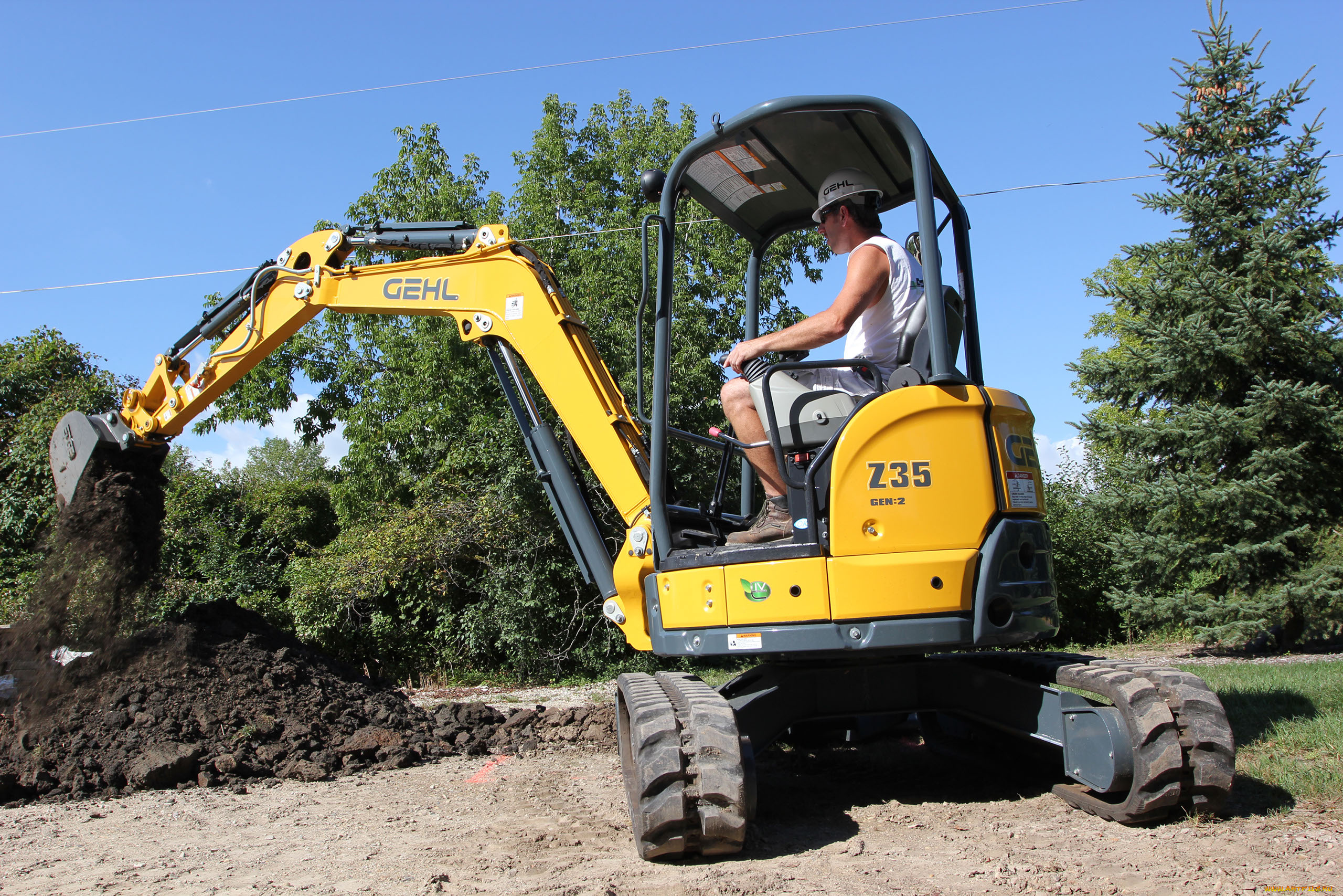 техника, экскаваторы, gehl