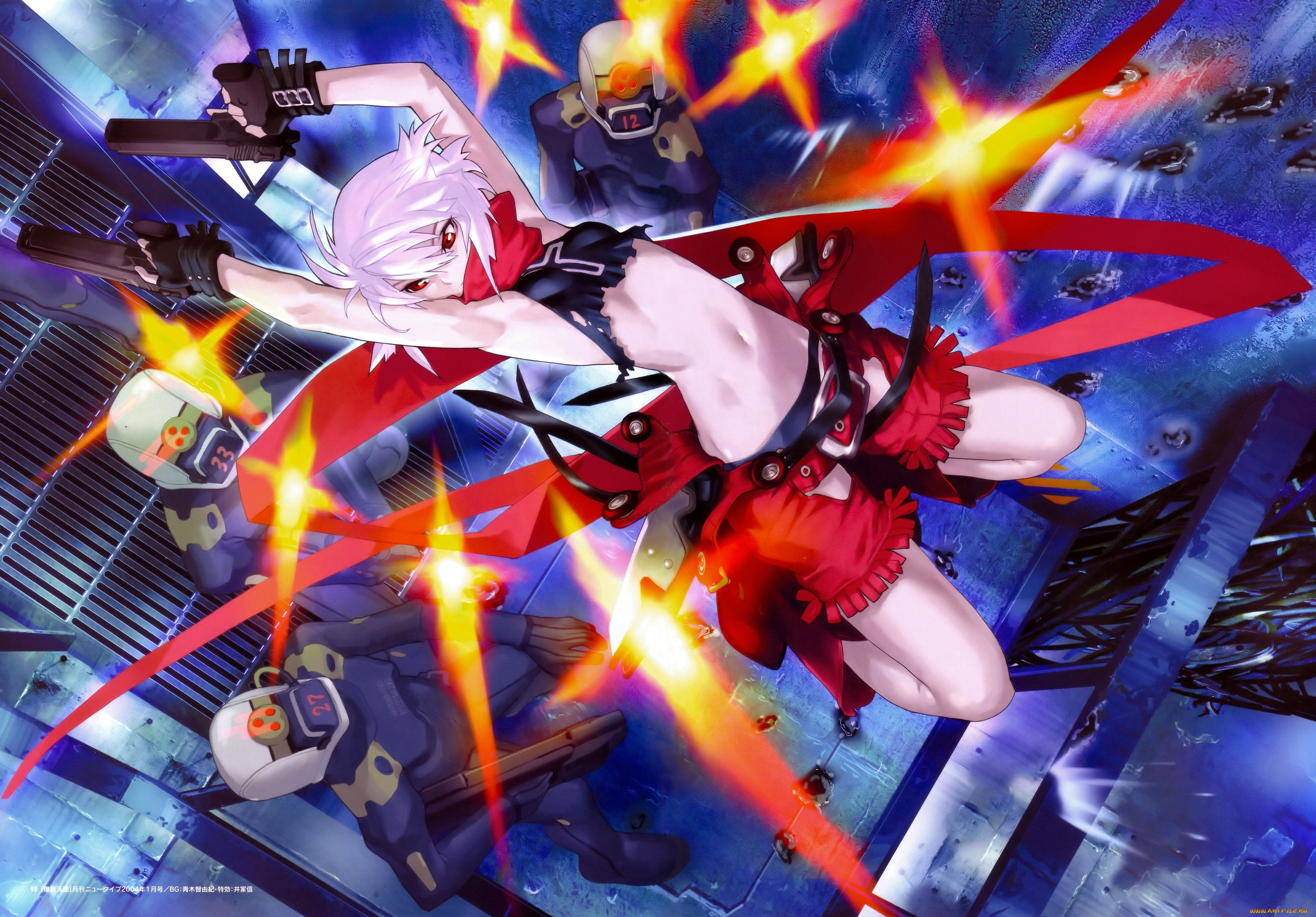 аниме, bakuretsu, tenshi, девушка