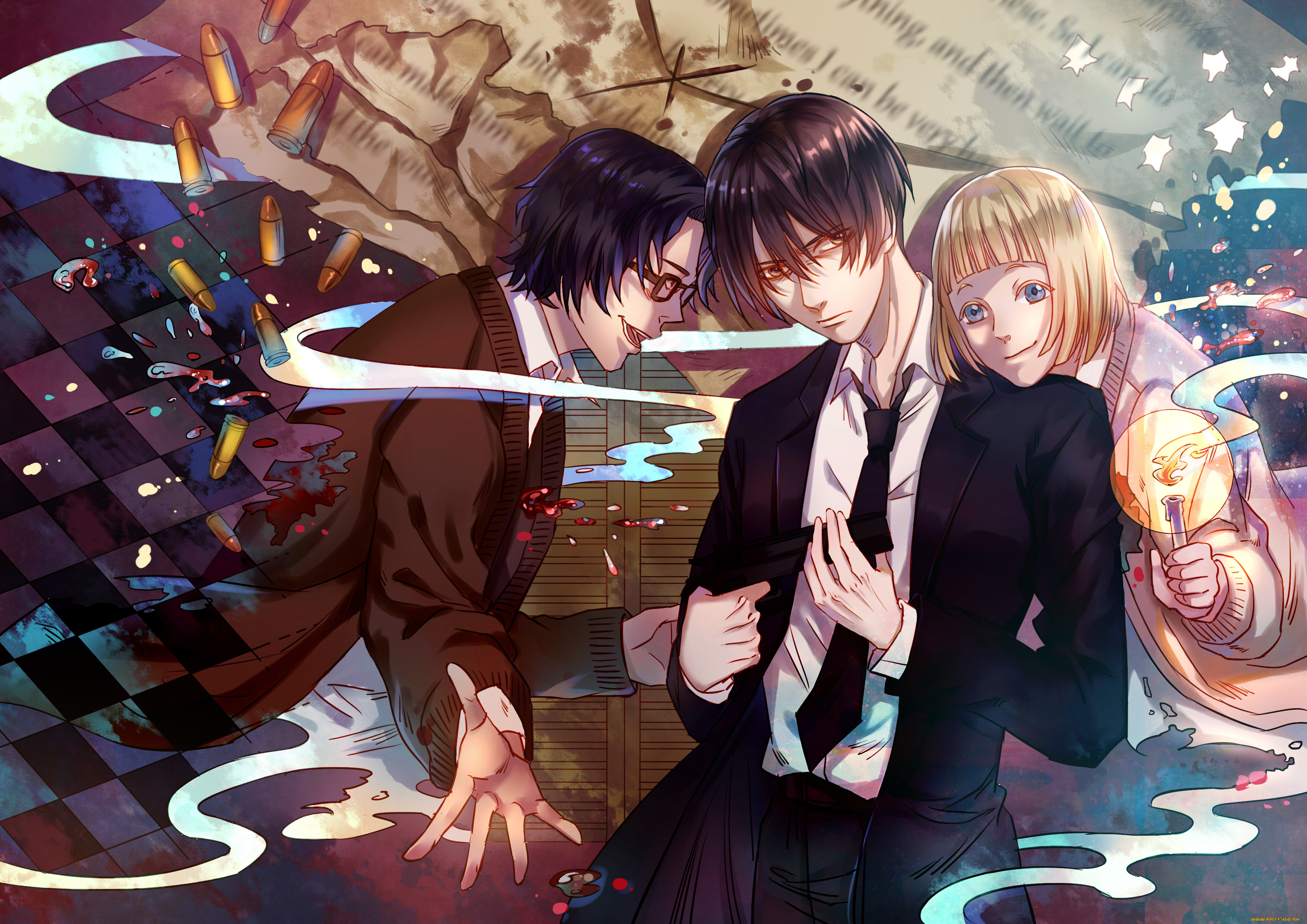 аниме, 91, days, персонажи