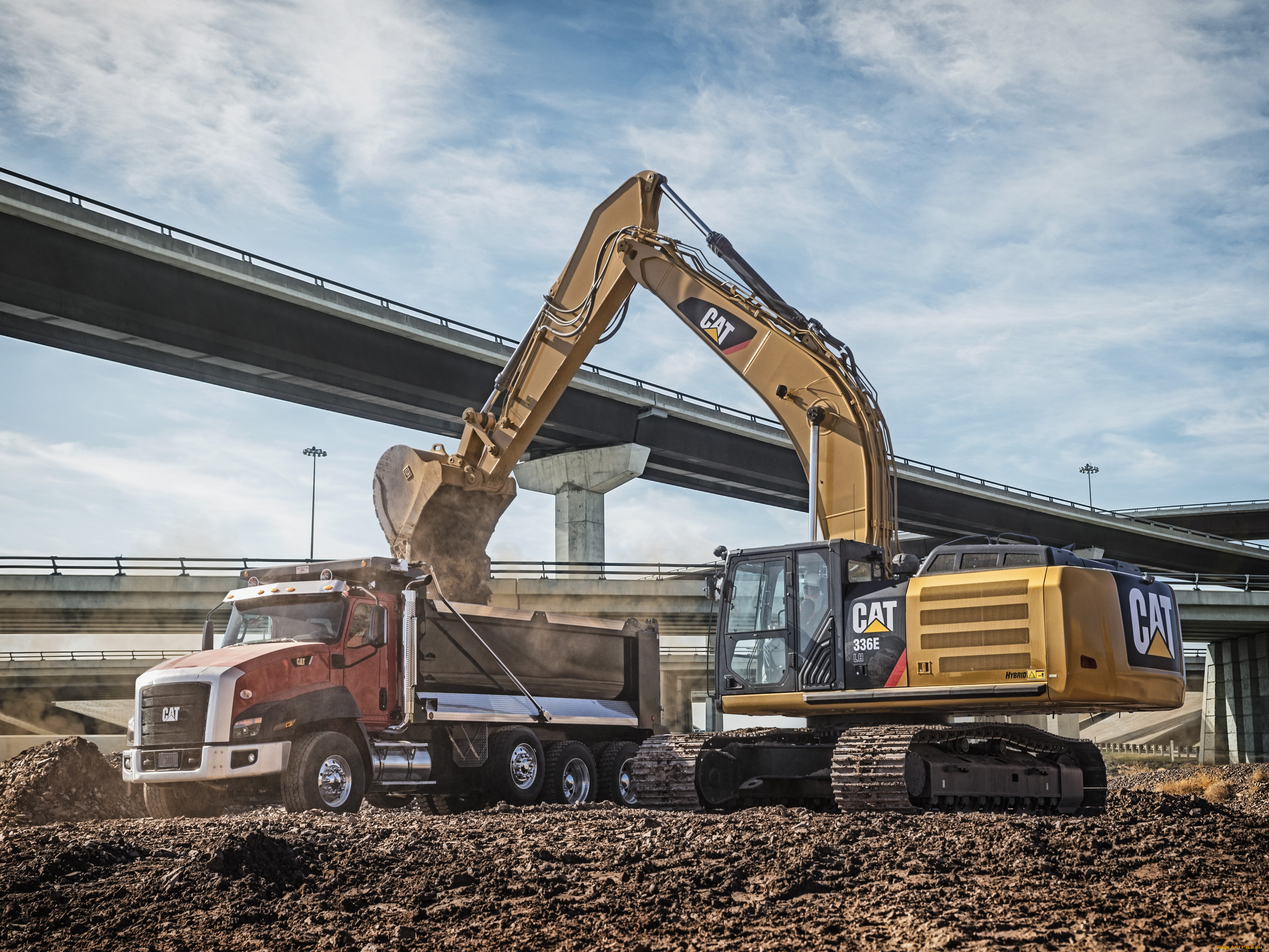 техника, экскаваторы, caterpillar