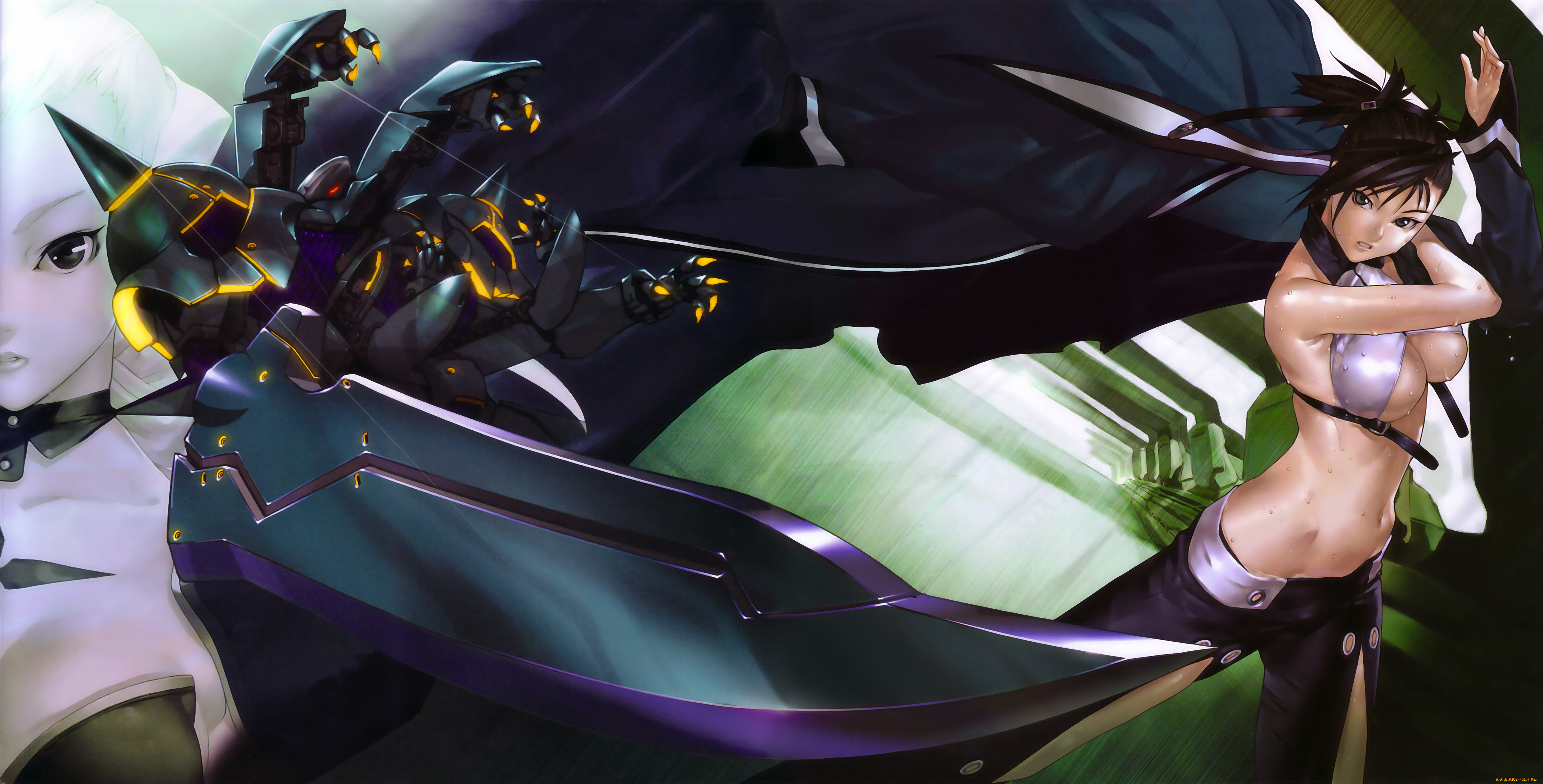 аниме, bakuretsu, tenshi, девушка