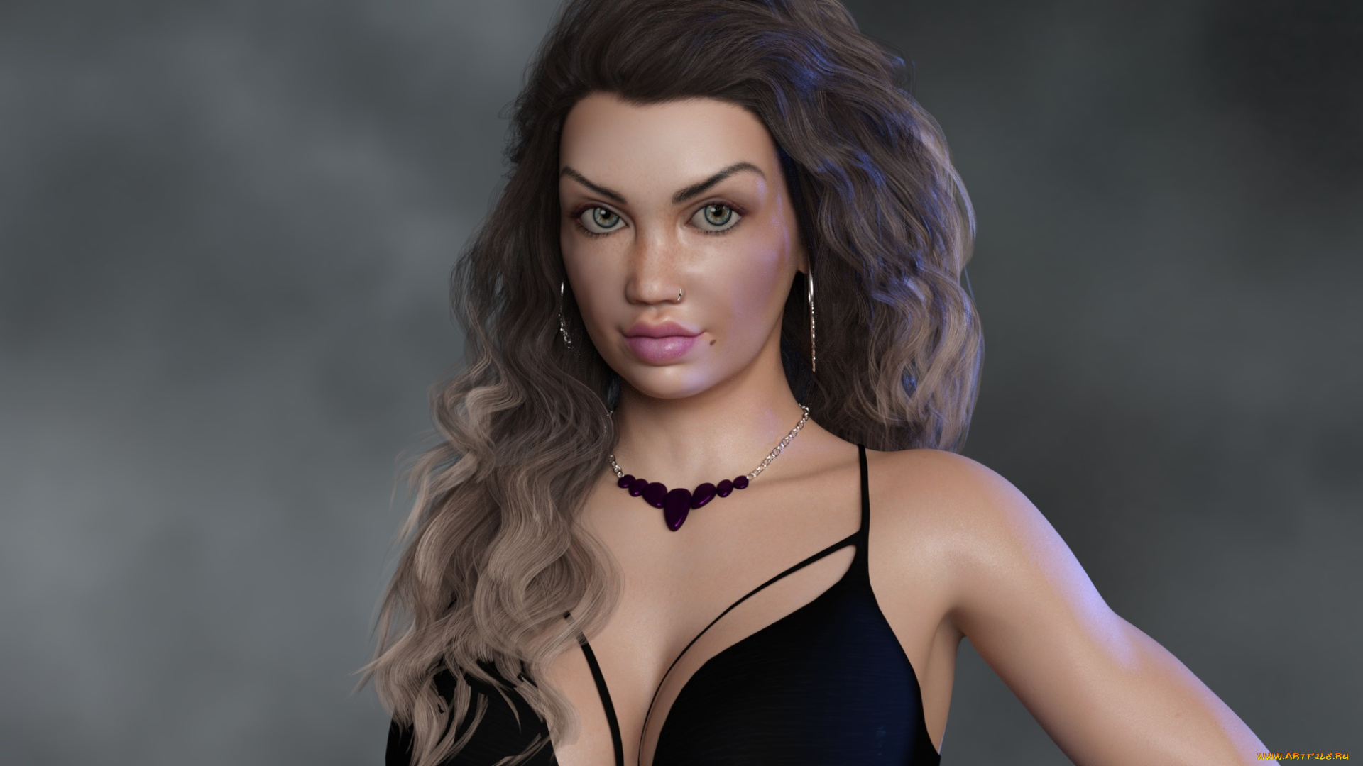 3д, графика, люди, , people, фон, девушка, взгляд