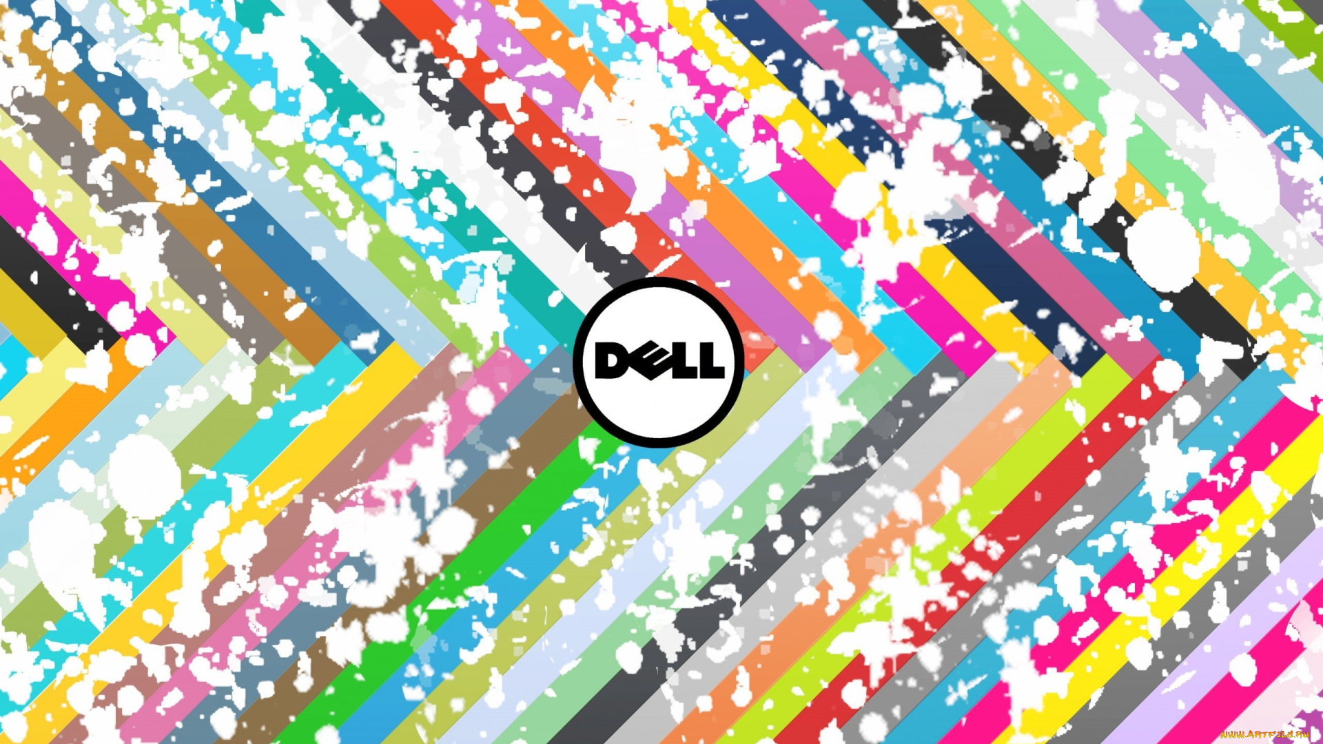 компьютеры, dell, фон, логотип