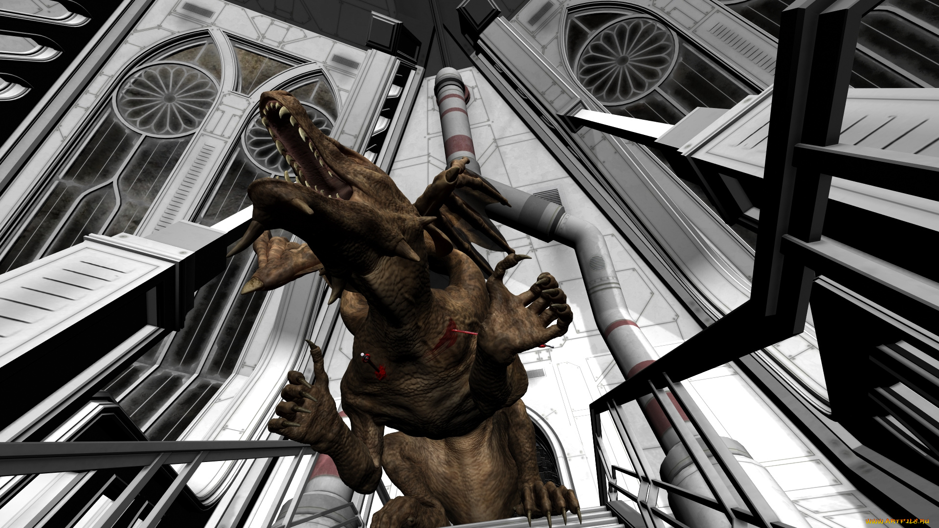 3д, графика, фантазия, , fantasy, дракон