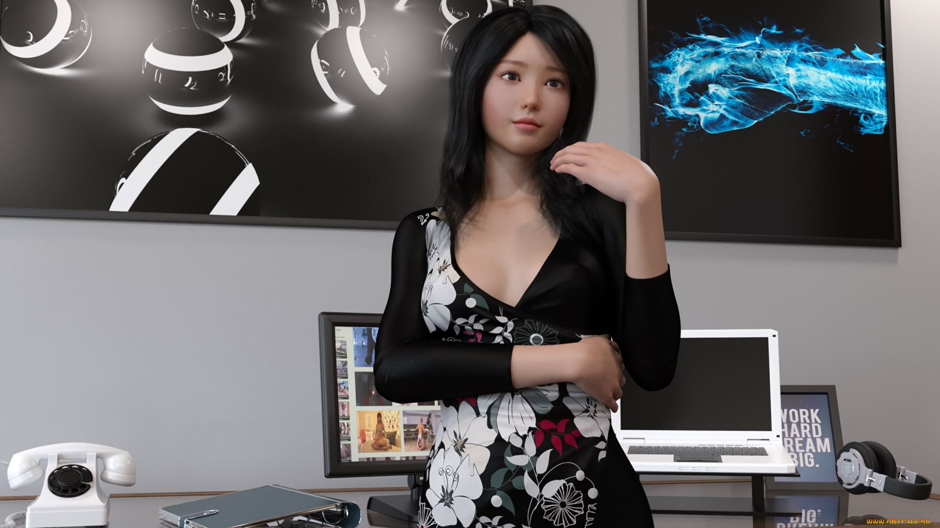 3д, графика, люди, , people, фон, взгляд, девушка