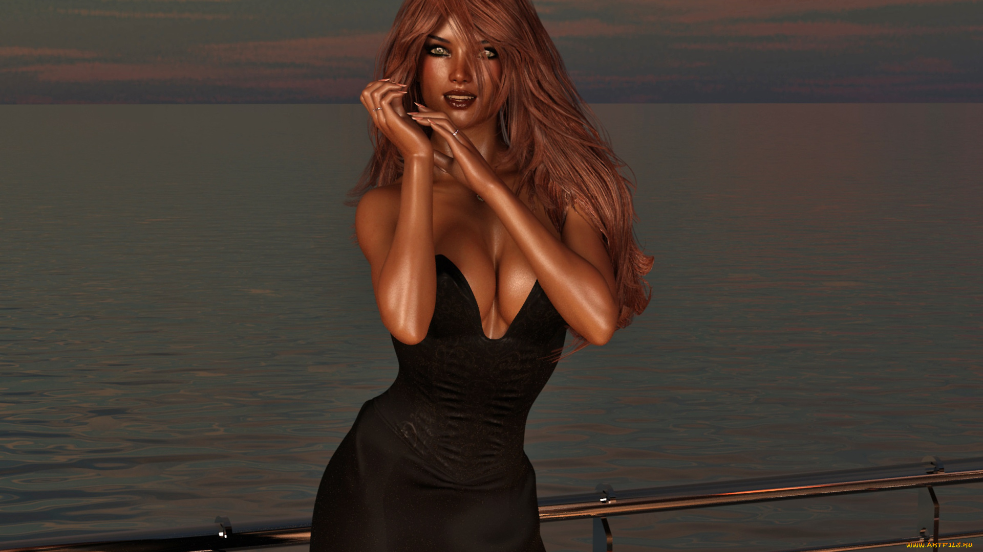 3д, графика, люди, , people, взгляд, девушка, фон