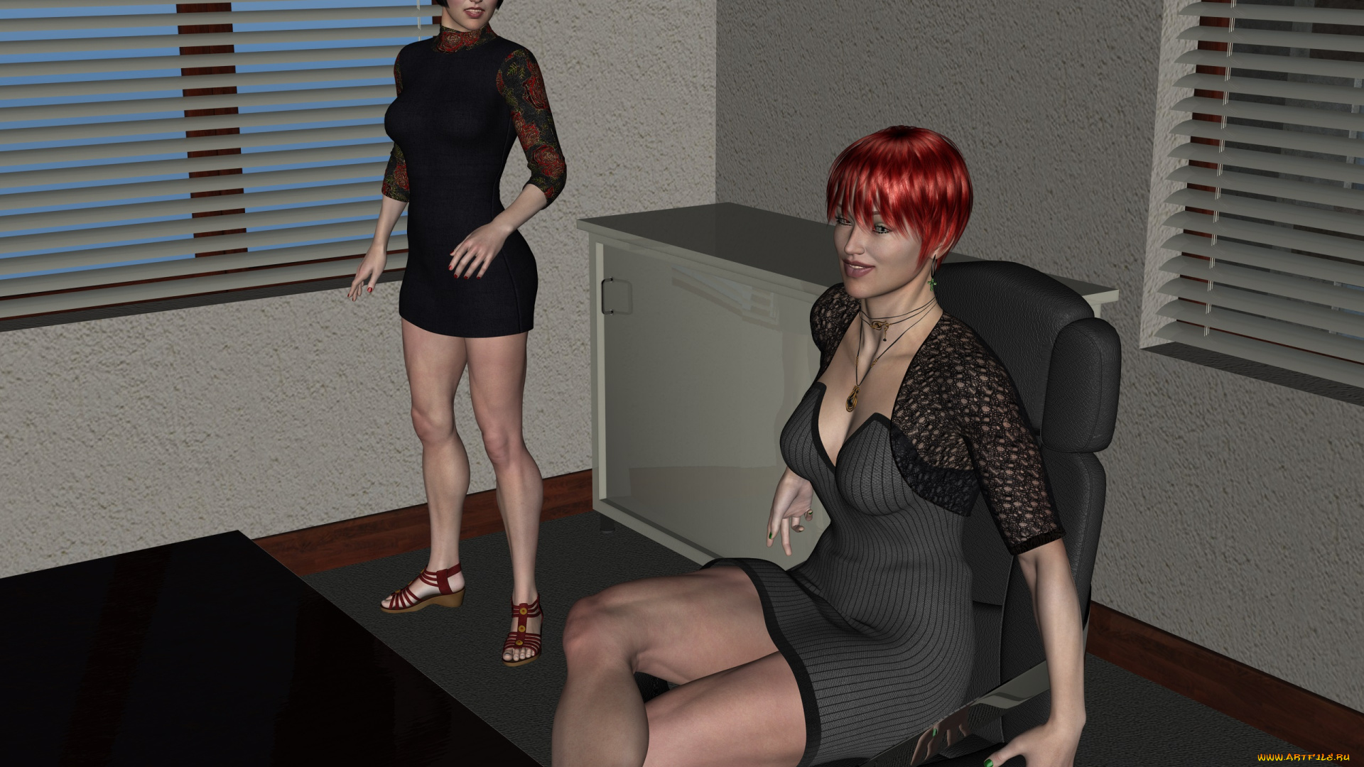 3д, графика, люди, , people, взгляд, фон, девушки