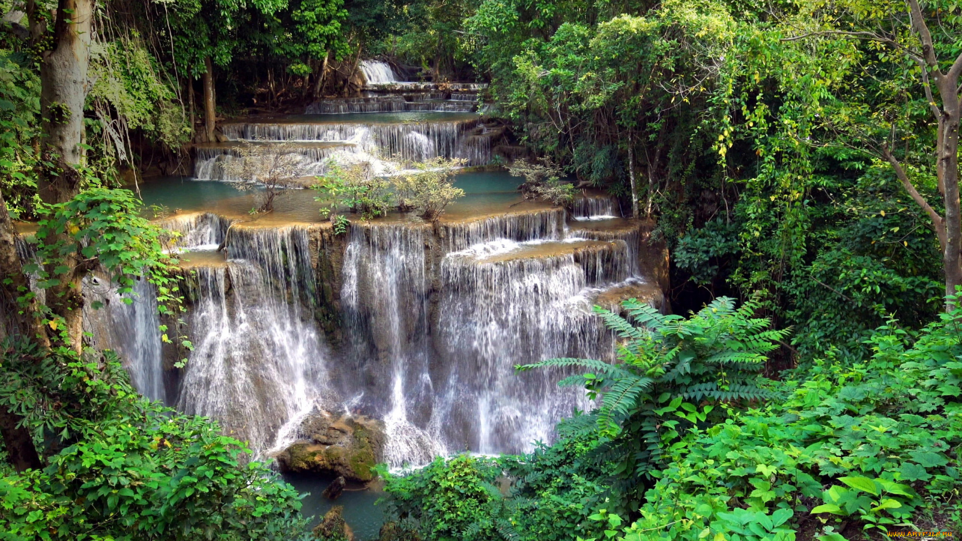 huai, mae, khamin, waterfall, thailand, природа, водопады, huai, mae, khamin, waterfall