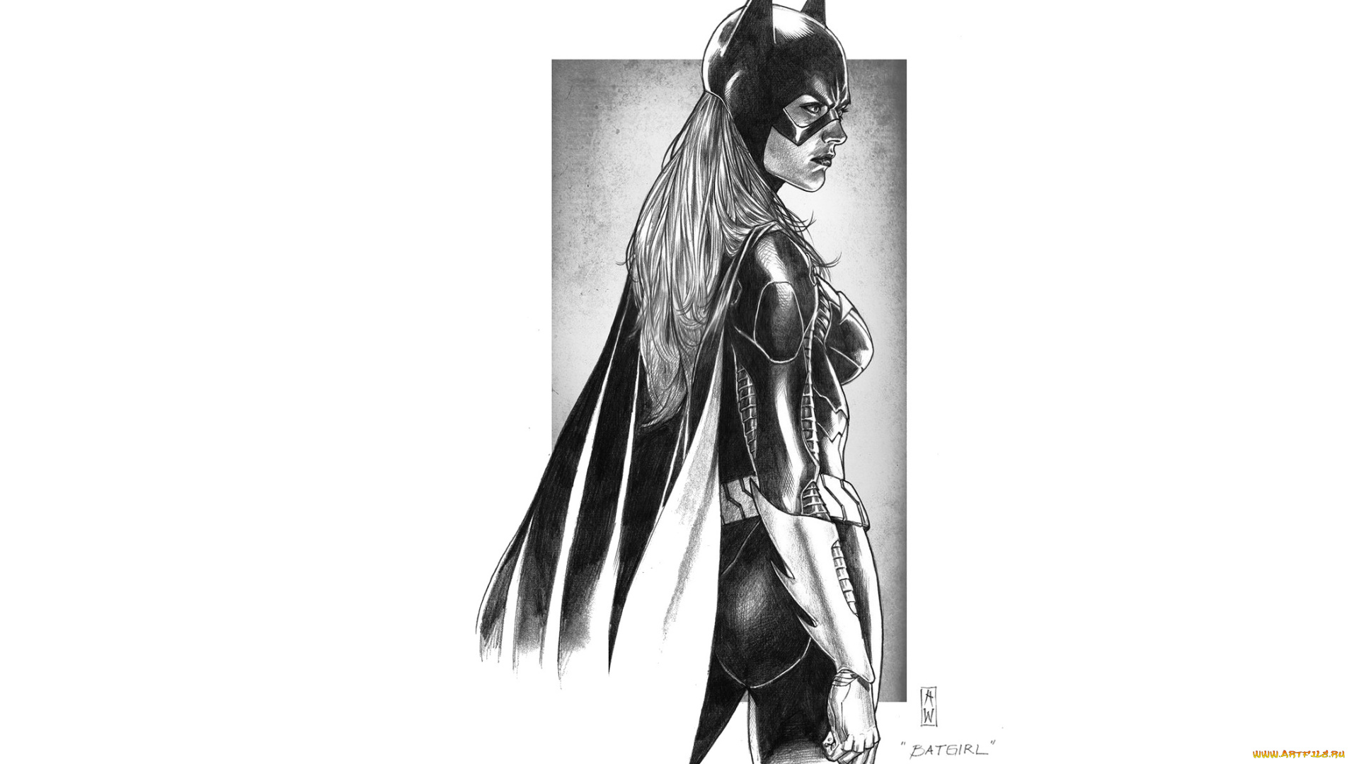 рисованное, комиксы, бэтгёл, костюм, плащ