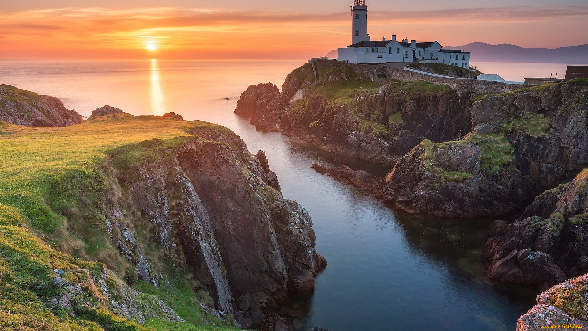 fanad, head, lighthouse, ireland, природа, маяки, fanad, head, lighthouse