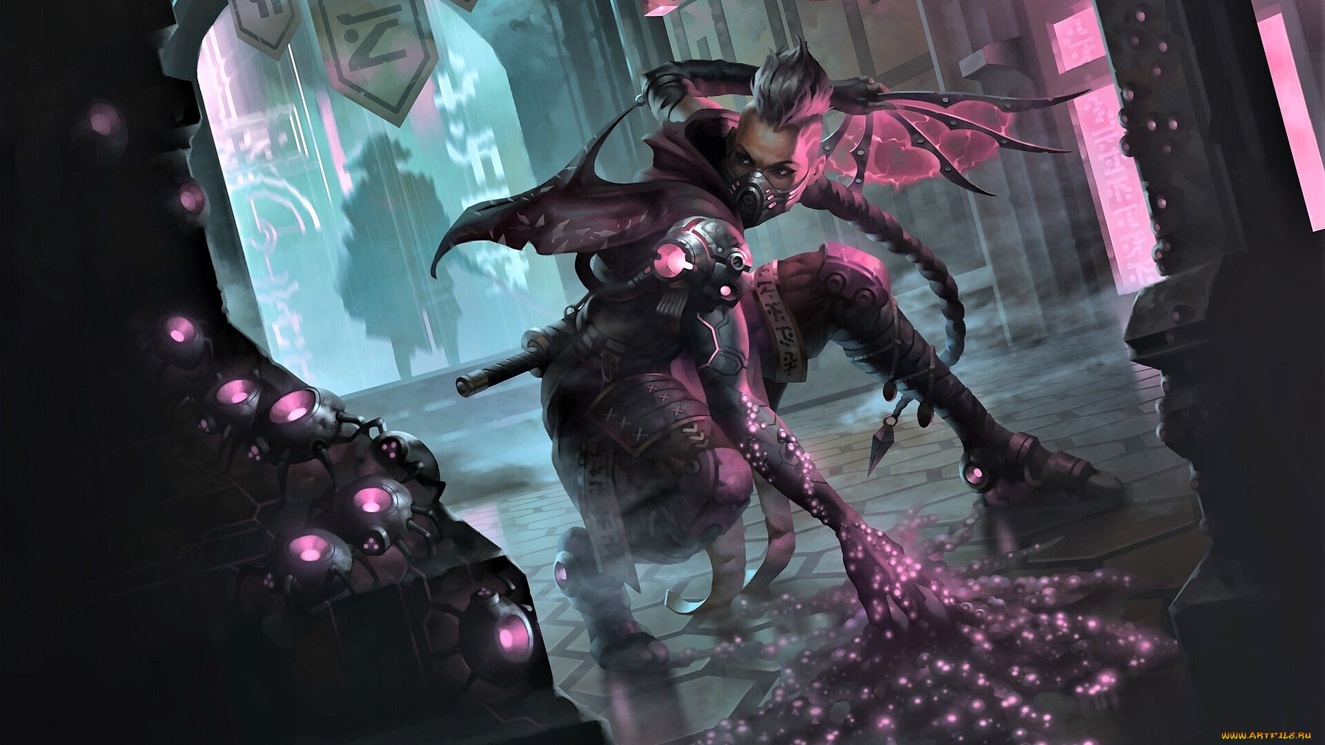 видео, игры, magic, , the, gathering, -, other, девушка, оружие, магия, зал