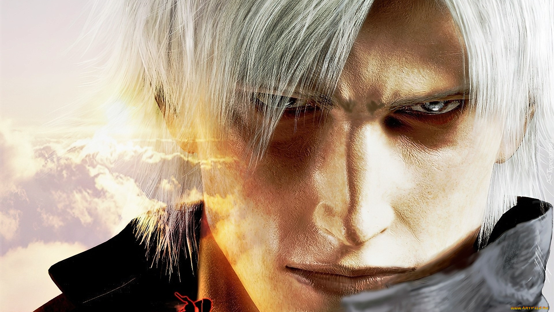 видео, игры, devil, may, cry, 2, лицо, воротник